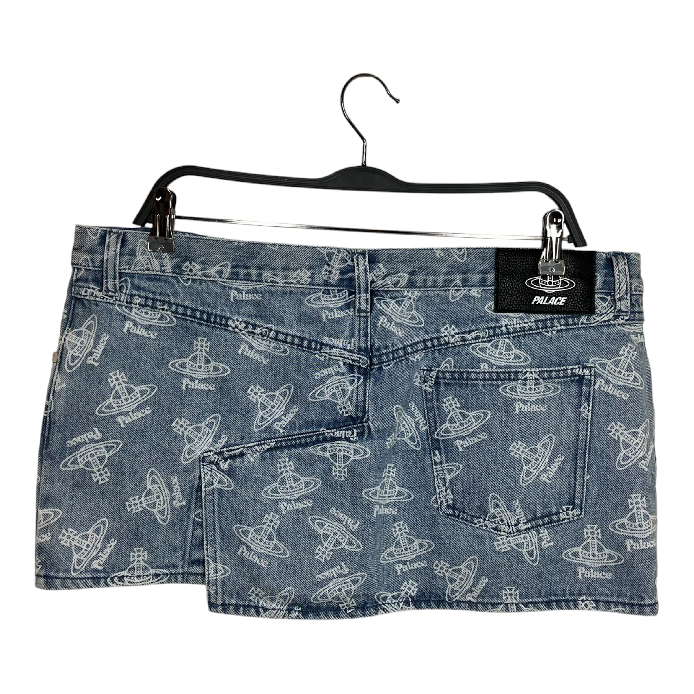 PALACE/Vivienne Westwood/Skirt/XL/All Over Print/Cotton/BLU/Mini Length/Monogram Logo Skirt view 2