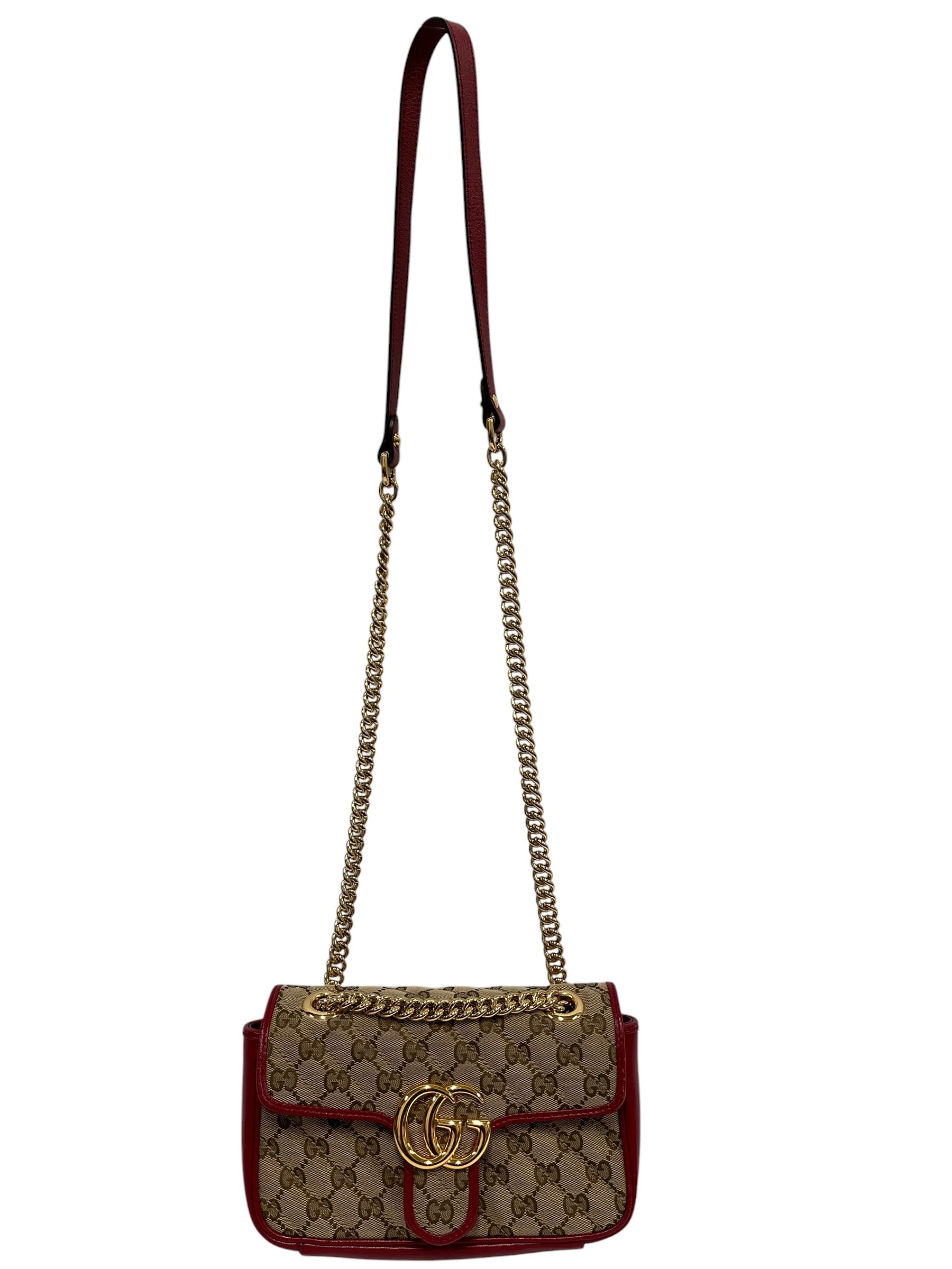 GUCCI/Cross Body Bag/Monogram/Cotton/BRD/GG MARMONT view 1
