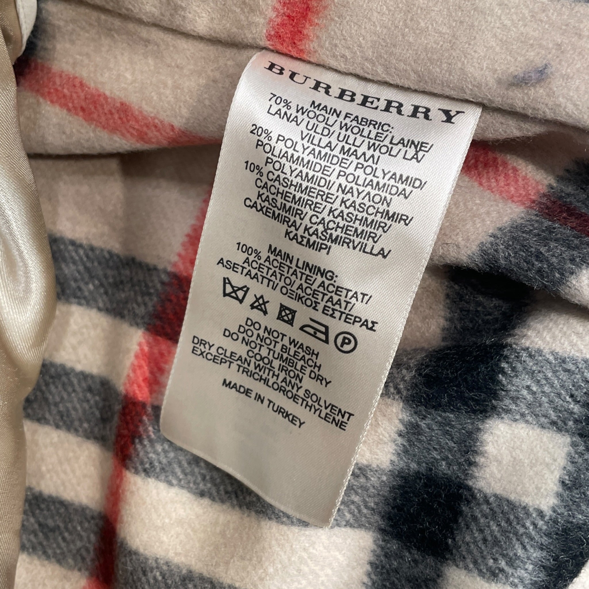 BURBERRY LONDON/Trench Coat/56/Cotton/BLK/plaid liner view 4