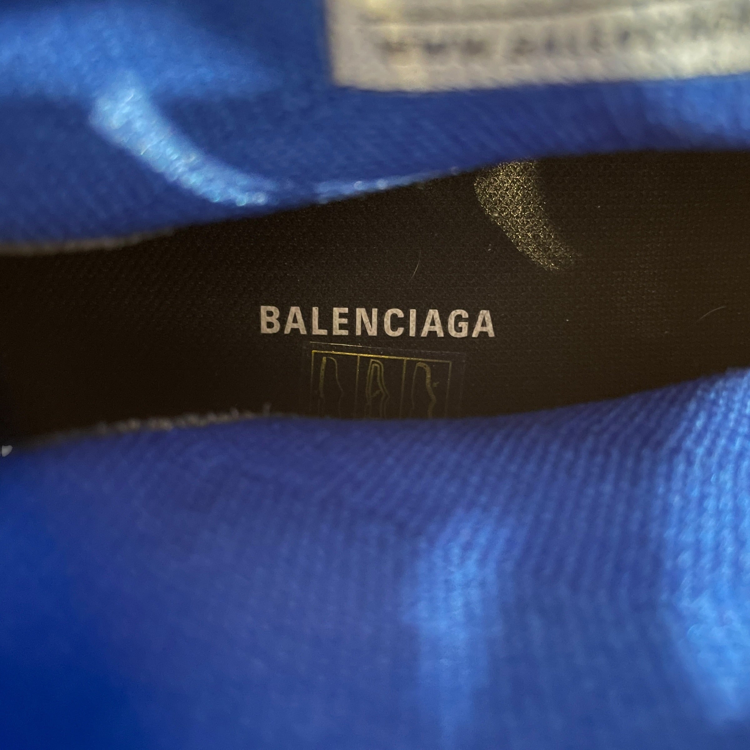 BALENCIAGA/Hi-Sneakers/US 7/Cotton/NVY/SPEED GREY SOLES view 5