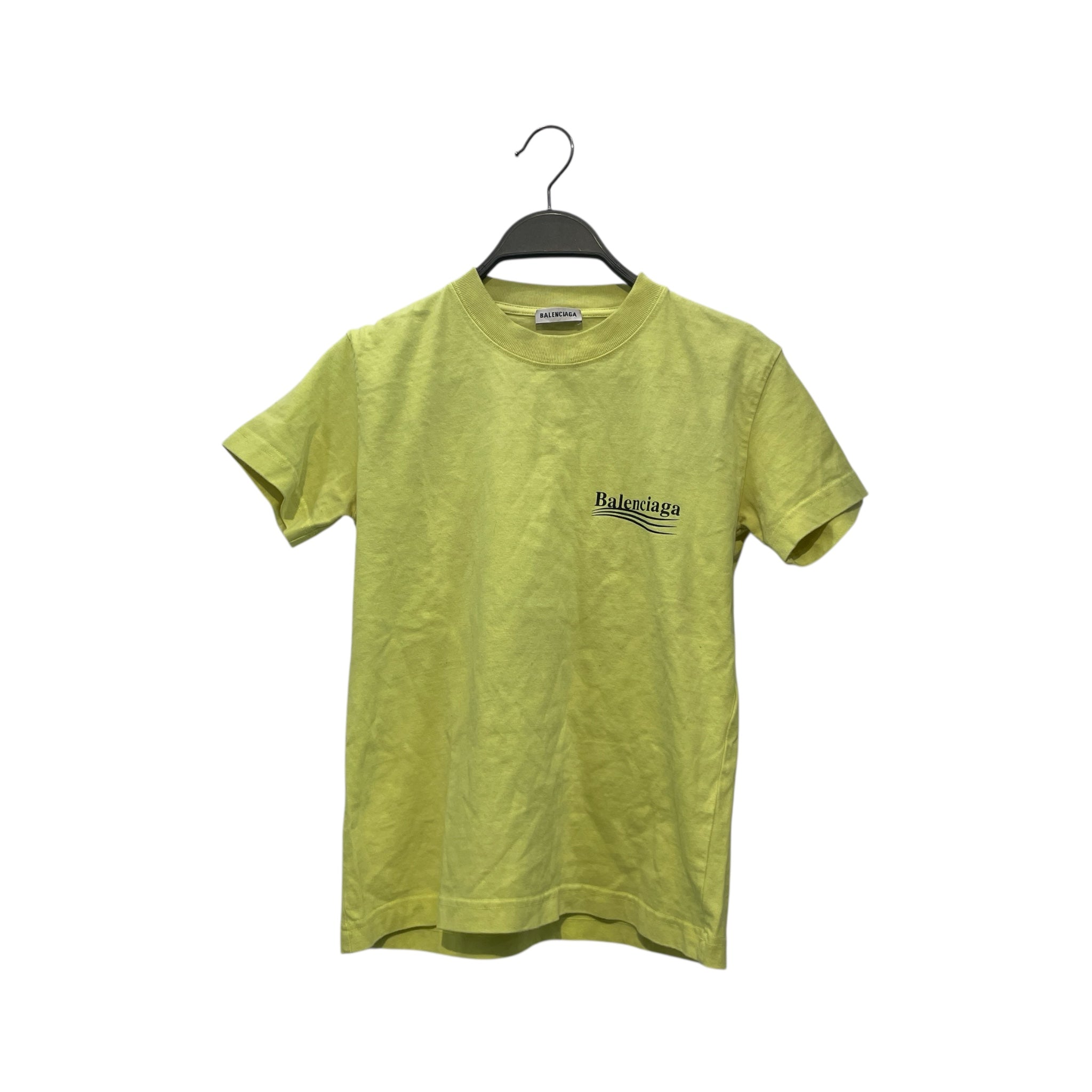BALENCIAGA/T-Shirt/S/Graphic/Cotton/GRN/Political Campain Cropped Tee view 1