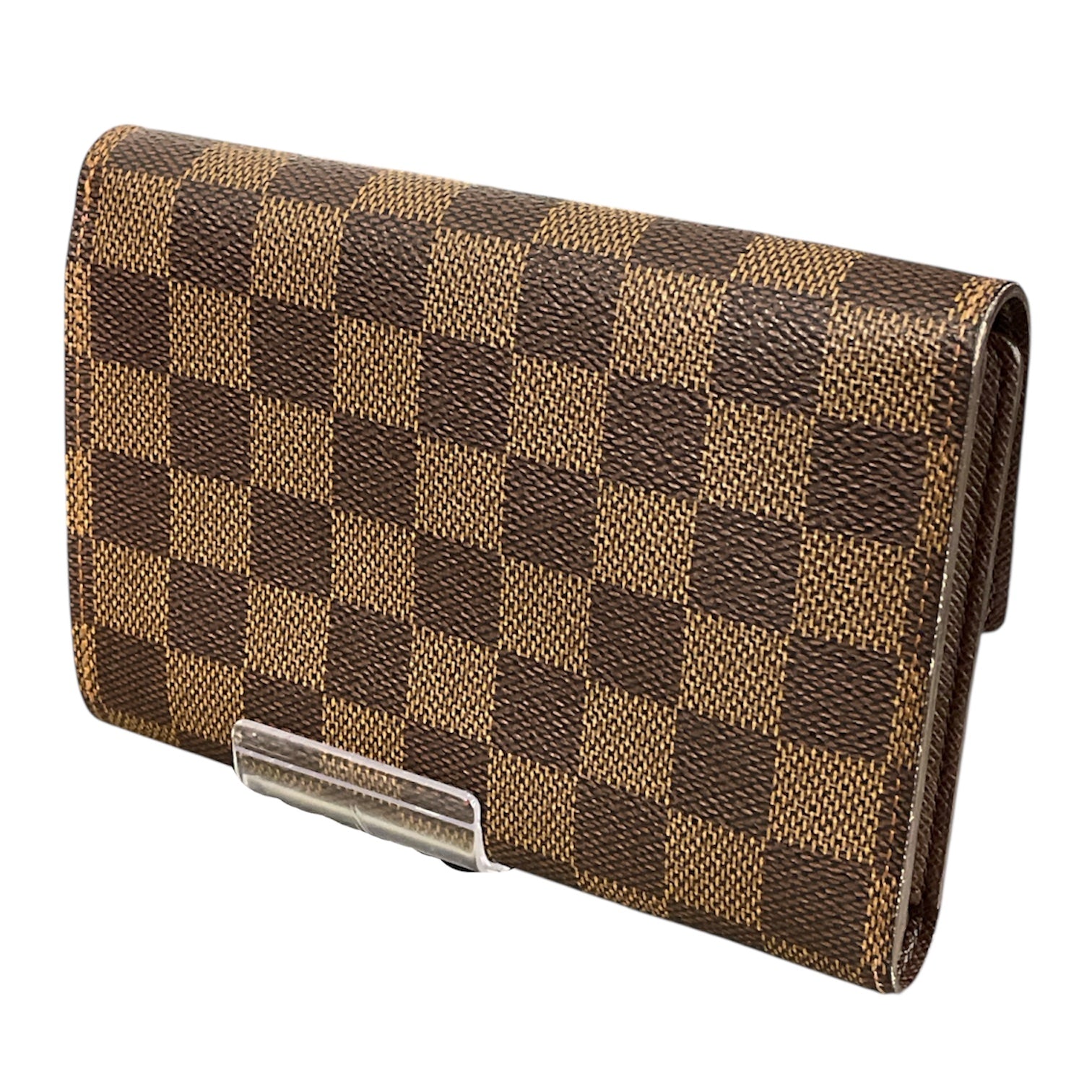 LOUIS VUITTON/Long Wallet/Hombre Check/Leather/BRW/ view 2