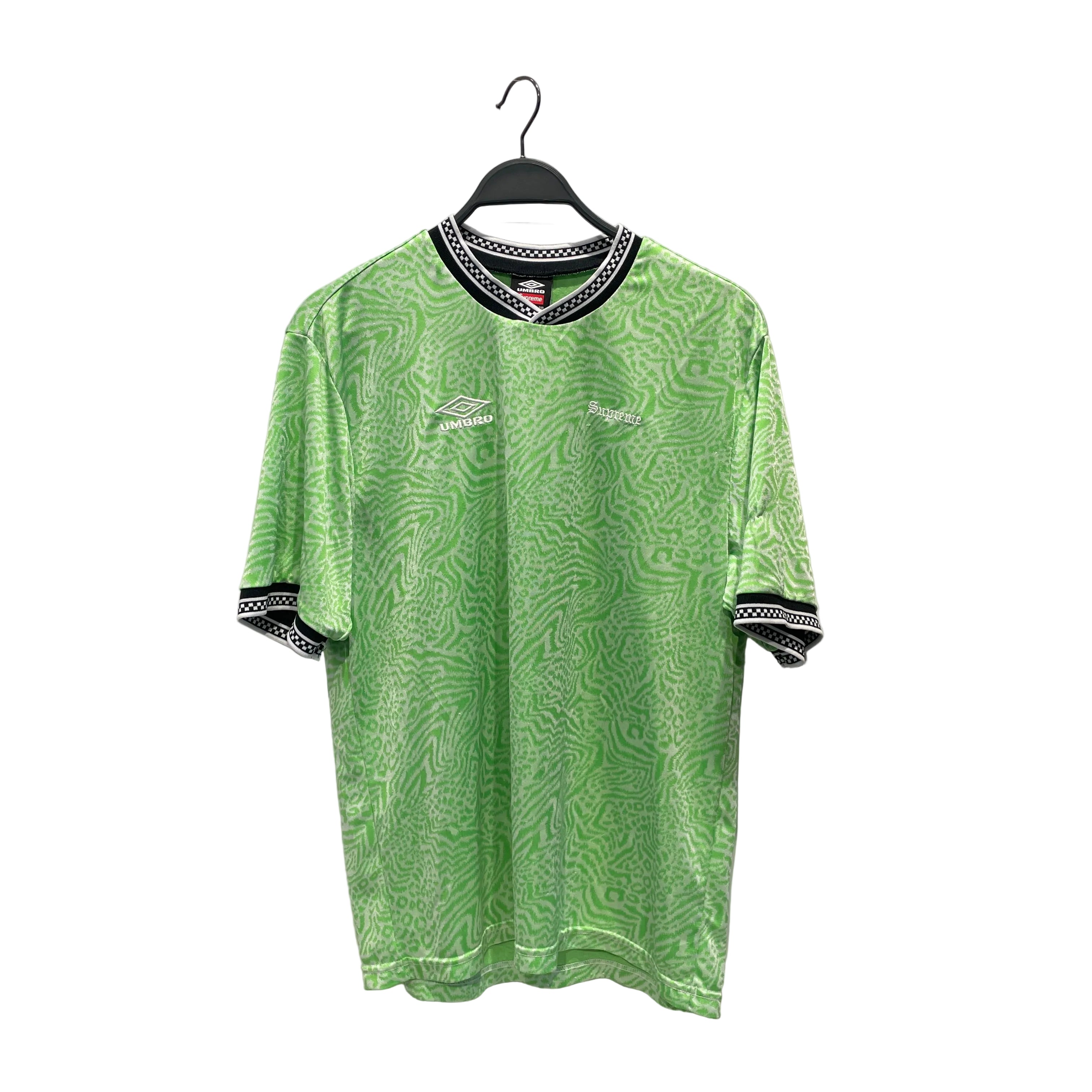 Supreme/T-Shirt/M/Polyester/GRN/Animal Pattern/SUPREME CHEETAH PRINT UMBRO/Jersey view 1