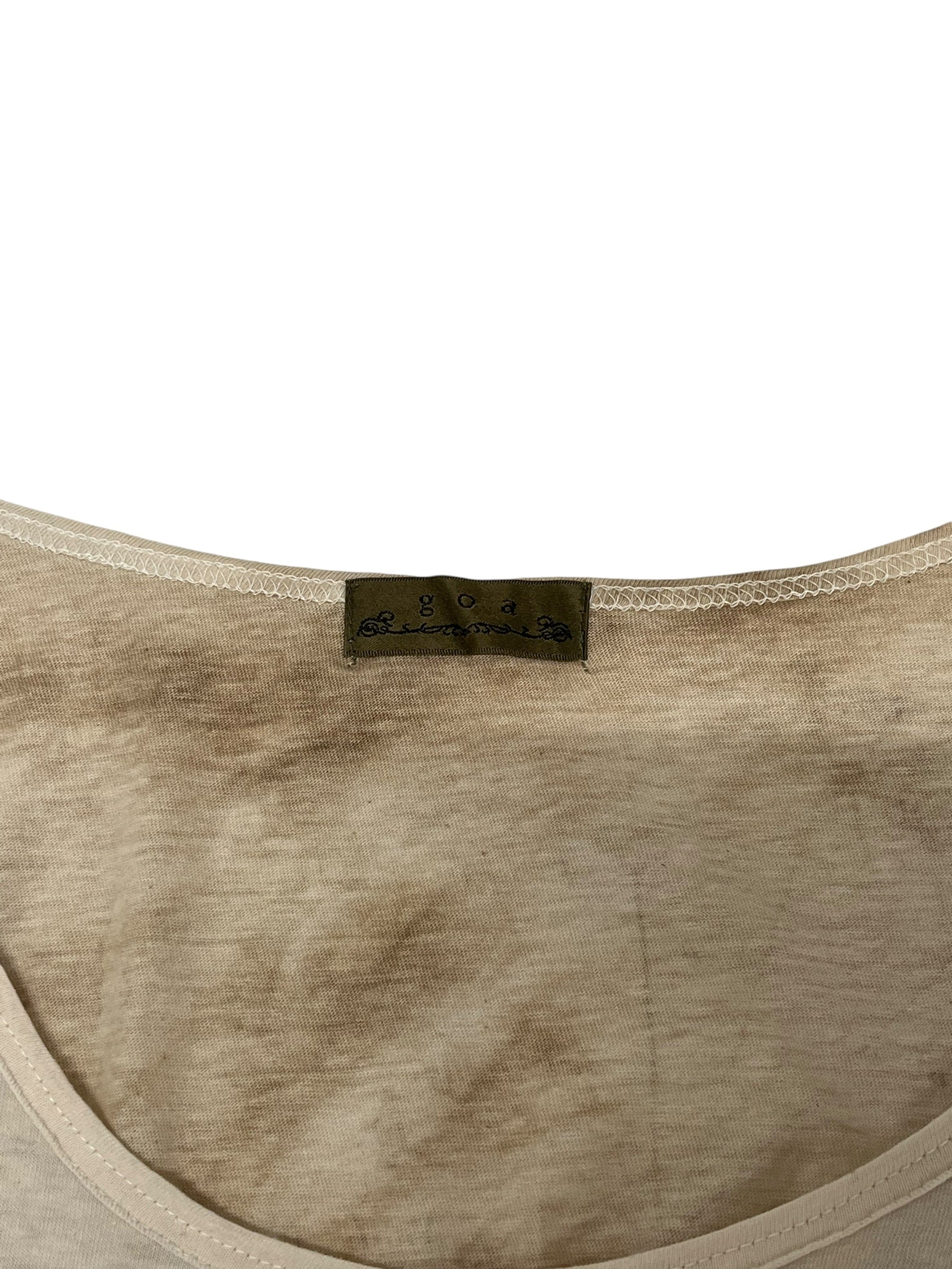 goa/T-Shirt/Cotton/CRM/Plan De La Map Tee view 3