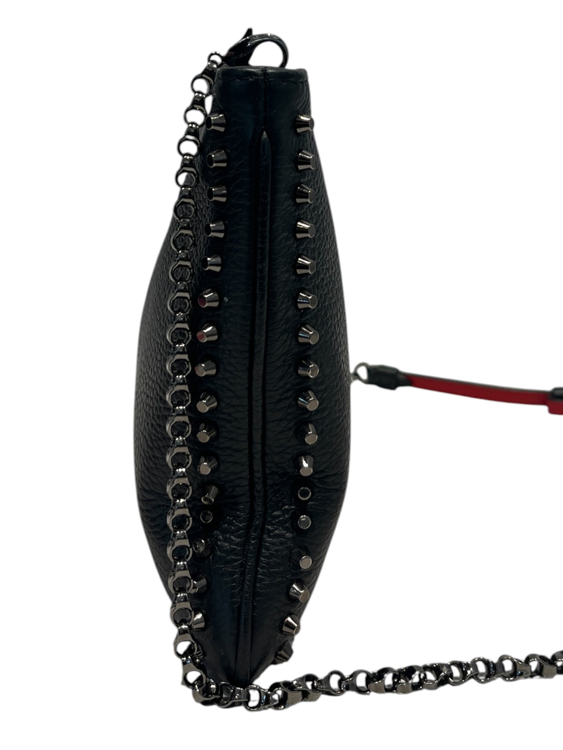 Christian Louboutin/Cross Body Bag/Leather/BLK/Studded view 5