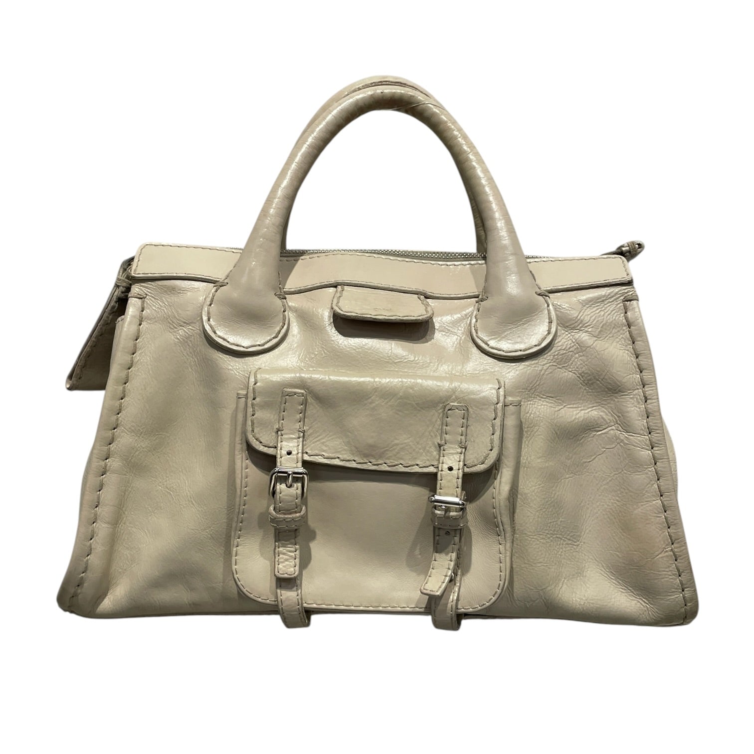 Chloe/Hand Bag/Leather/CRM/Edith Satchel Handbag view 1