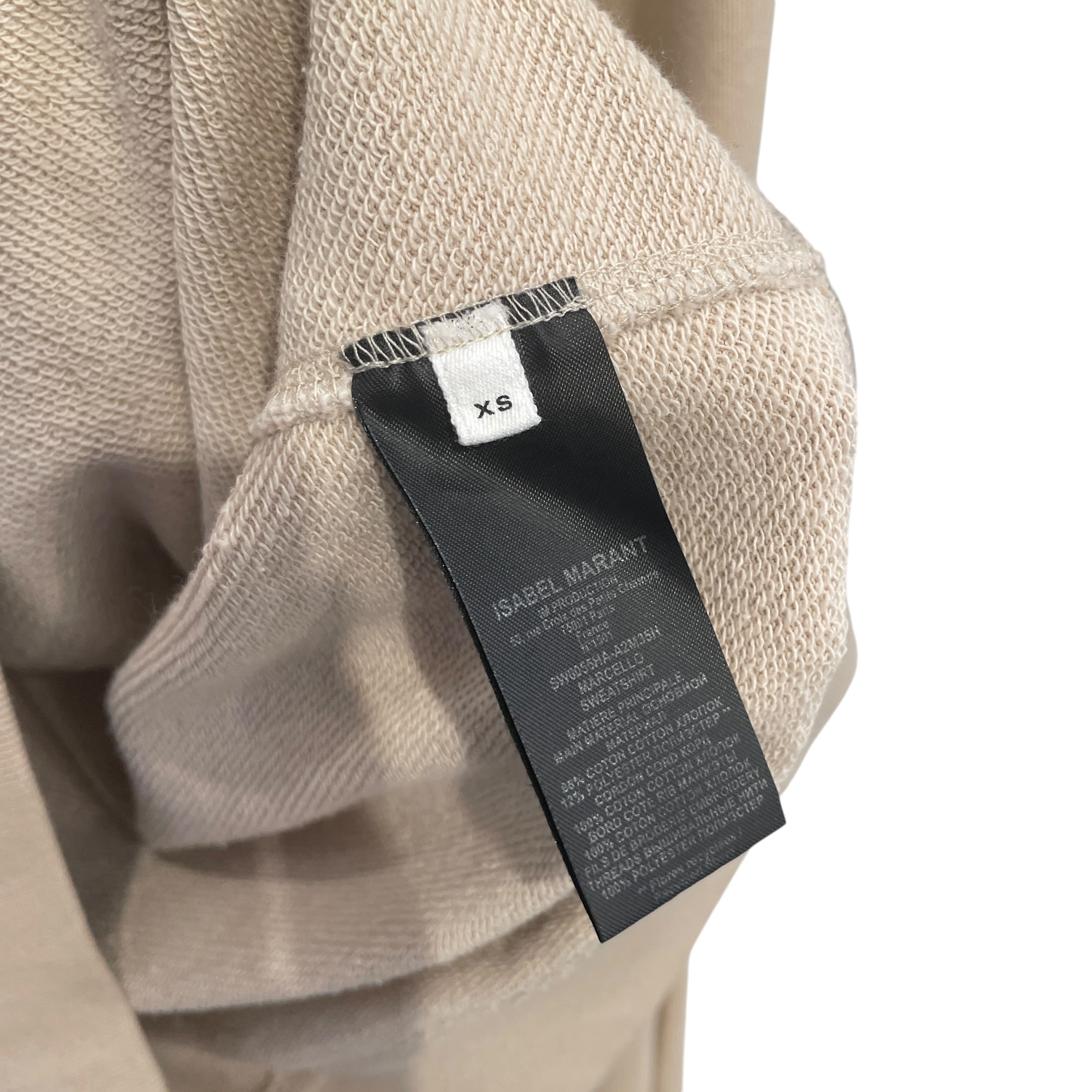 ISABEL MARANT/Hoodie/XS/Cotton/KHK/EMBROIDERED BRANDING view 4