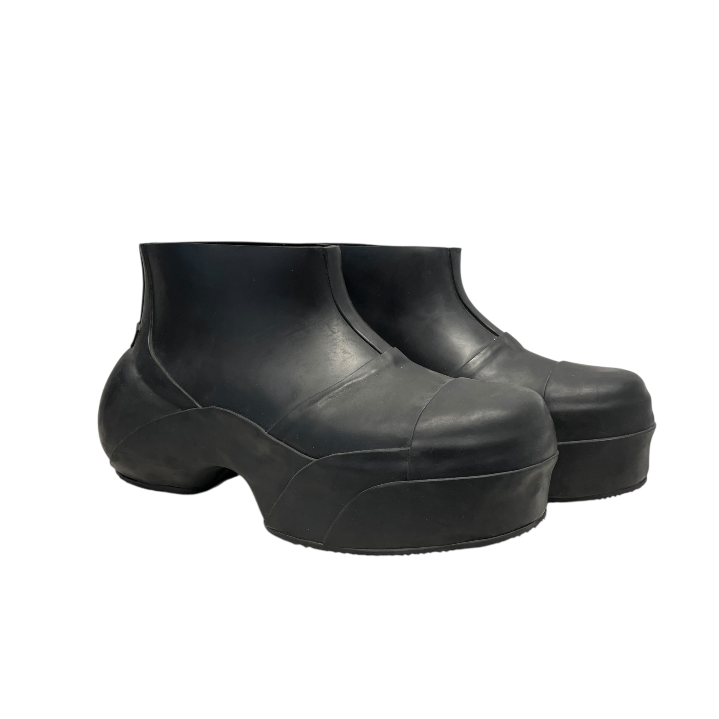 GIVENCHY/Boots/EU 45/BLK/ankle rain boot bubble heel view 1