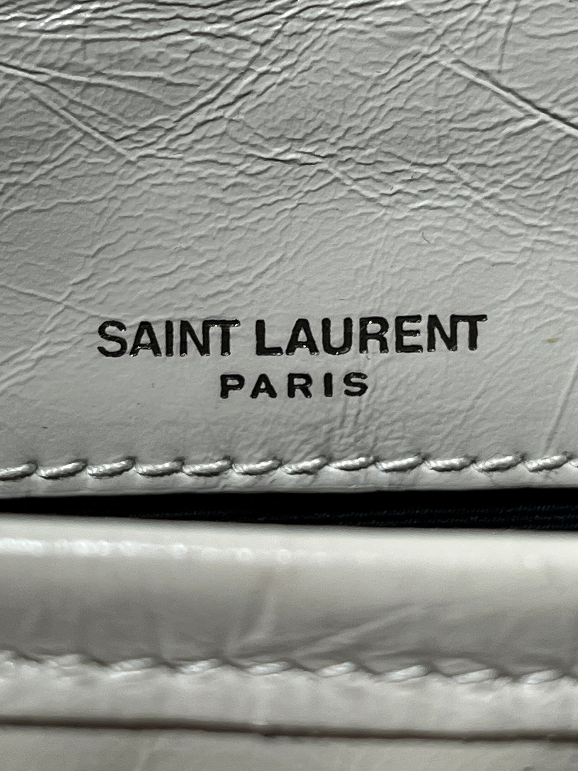 YVES SAINT LAURENT/Cross Body Bag/Angola/CRM/niki lambskin flap view 4