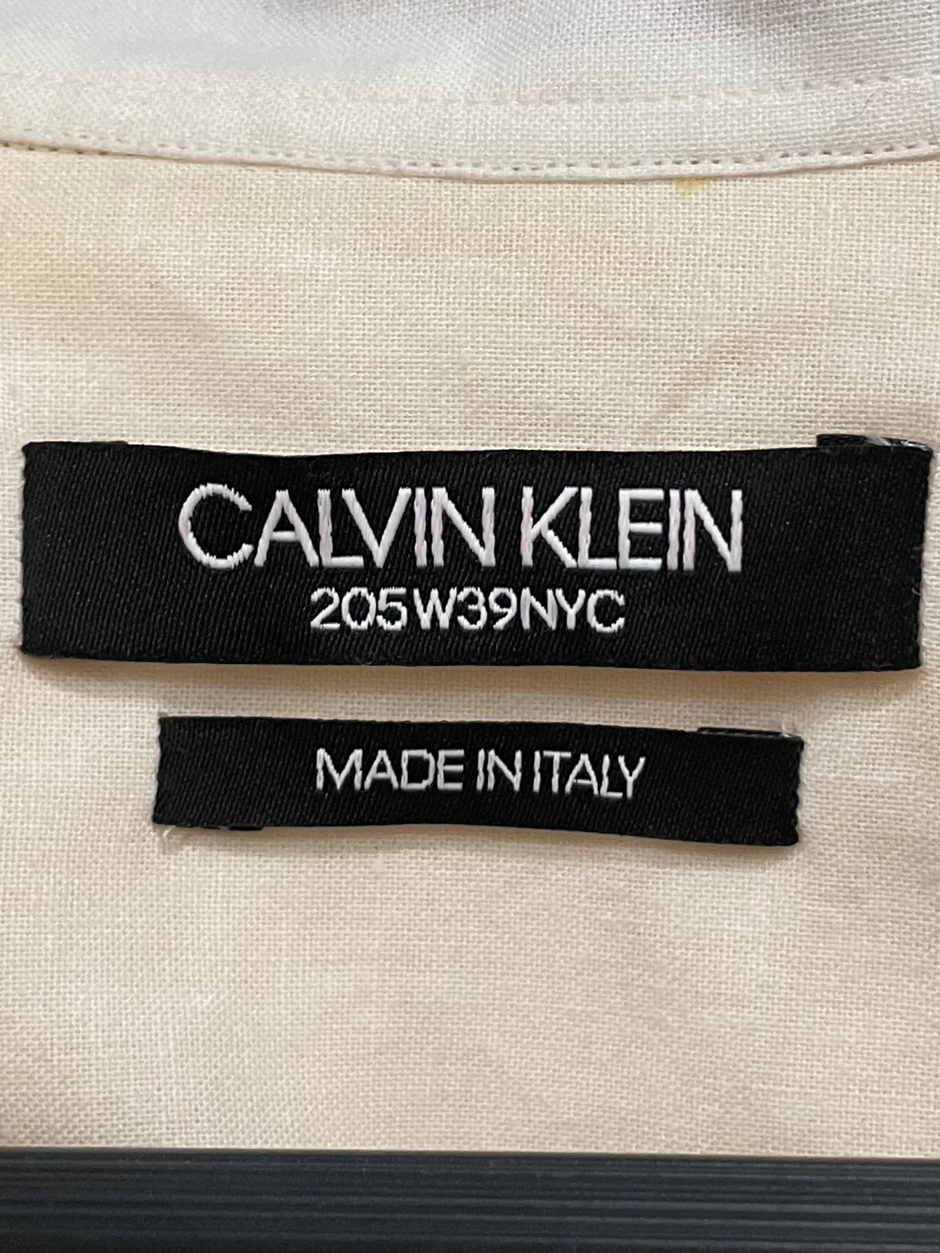 Calvin Klein 205W39NYC/LS Shirt/M/Polyester/RED/RED YELLOW DRESS SHIRT view 3