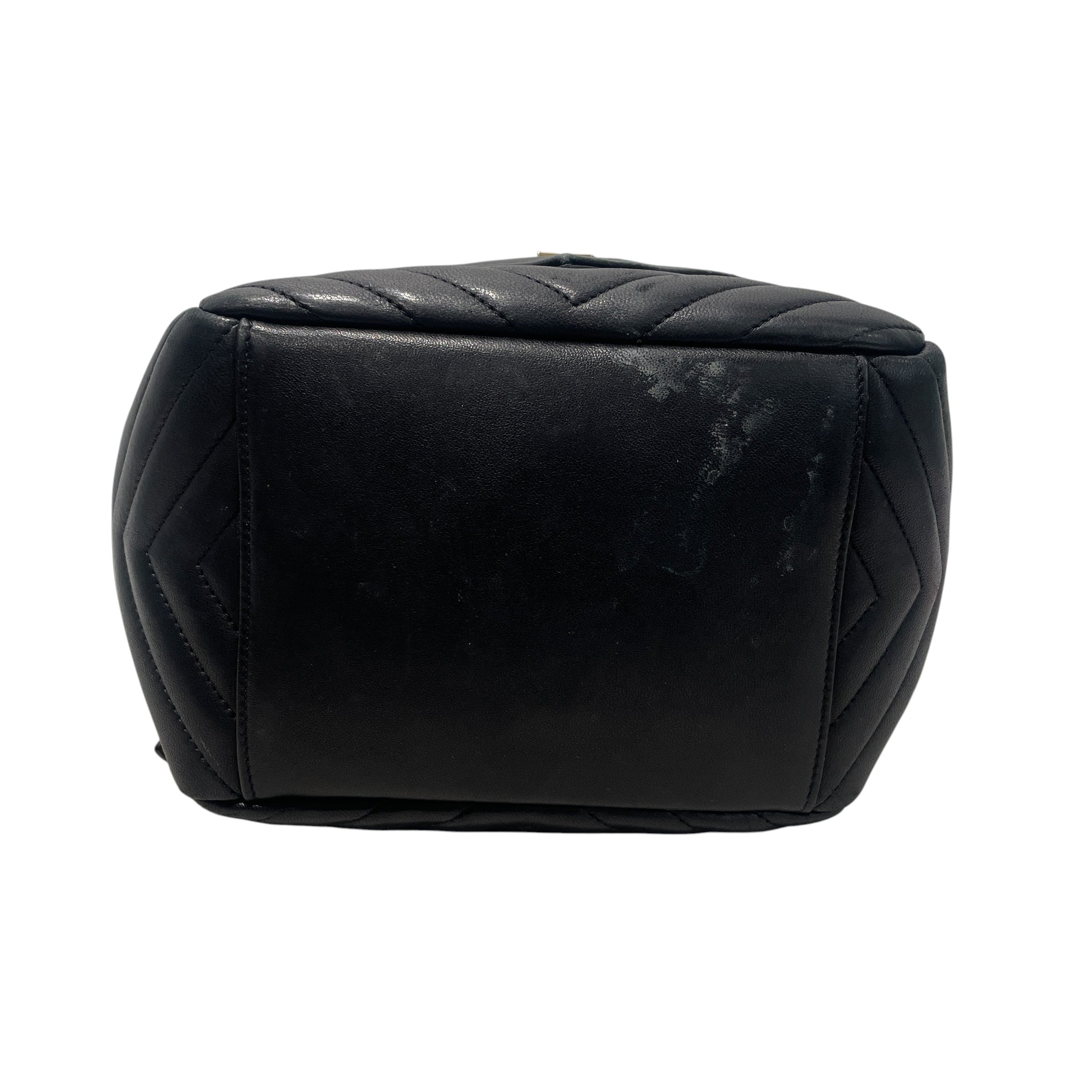 SAINT LAURENT/Backpack/Leather/BLK/CHEVRON view 3