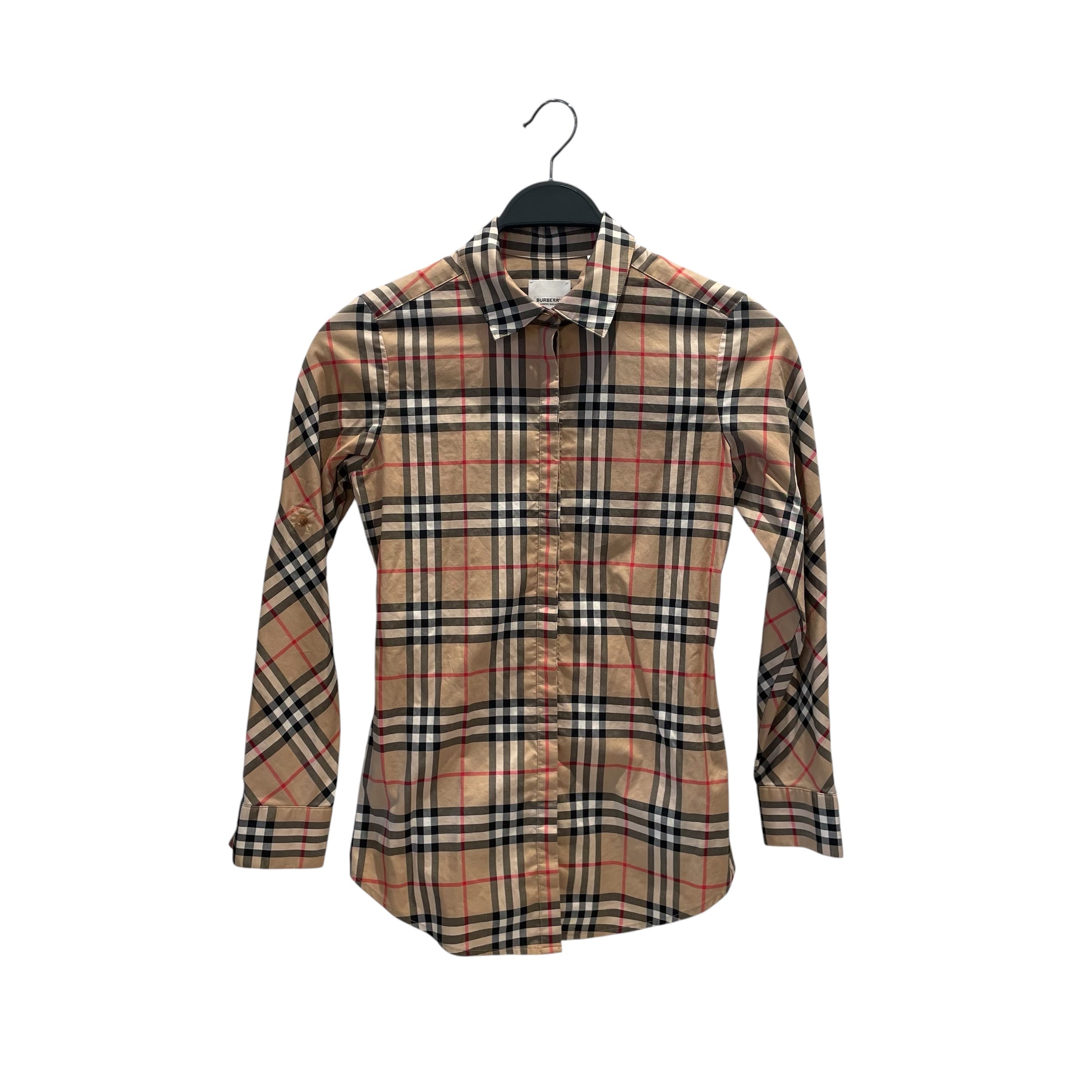 BURBERRY LONDON/LS Shirt/Plaid/Cotton/BRW/Burberry  Vintage Check Shirt view 1