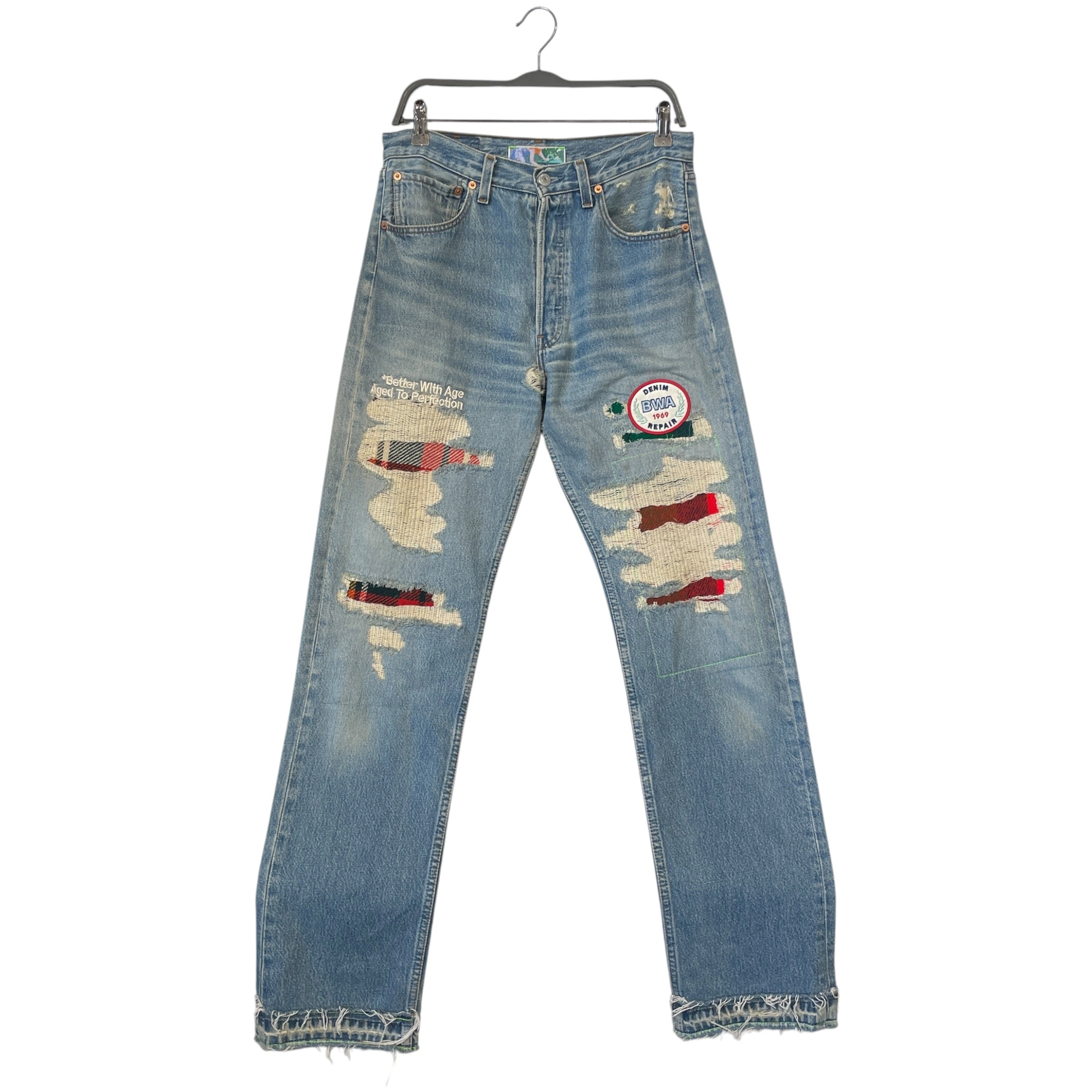 Better With Age/Pants/30/Denim/BLU/All Over Print/PATCHWORK/BWA 1969/PLAID view 1