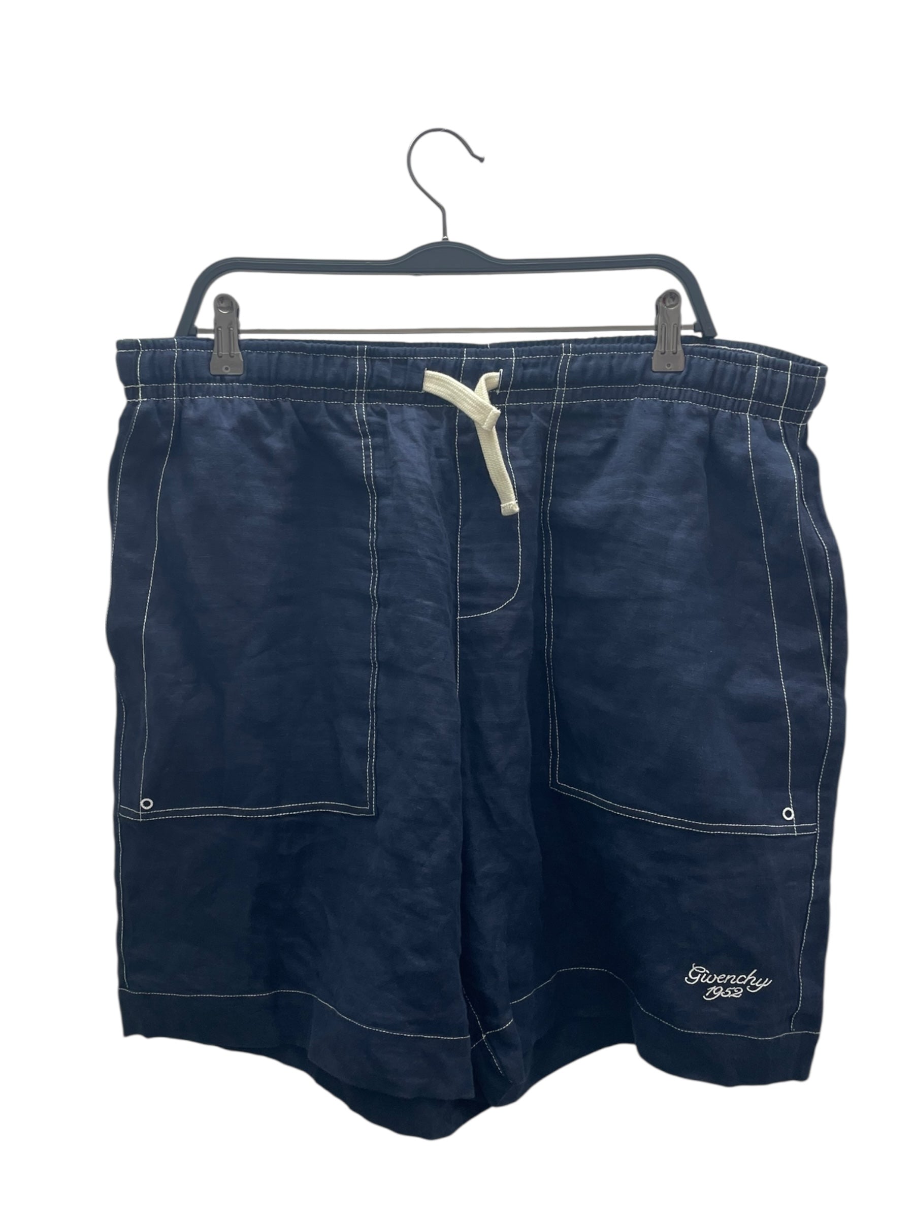 GIVENCHY/Shorts/56/Linen/NVY/LINEN BERMUDA SHORT view 1