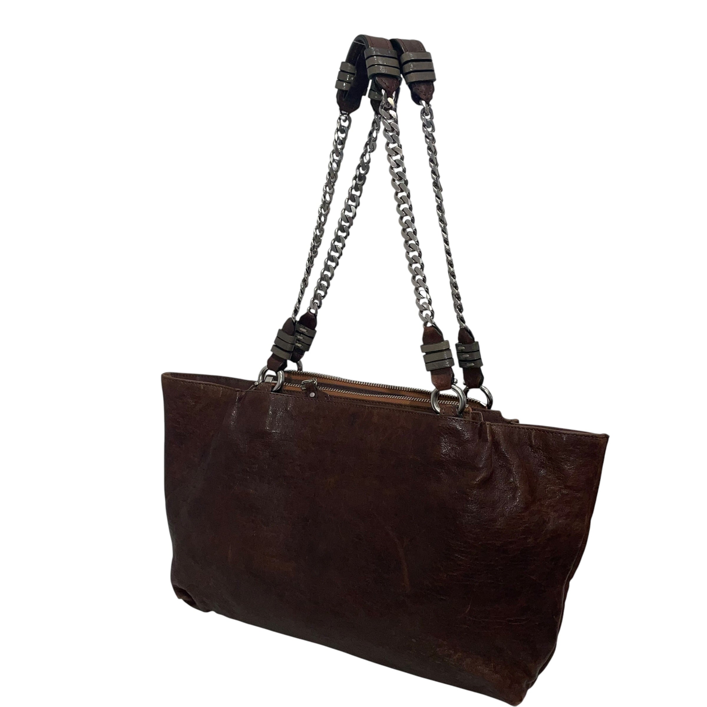 Chloe/Bag/Leather/BRW/Chain Tote view 2