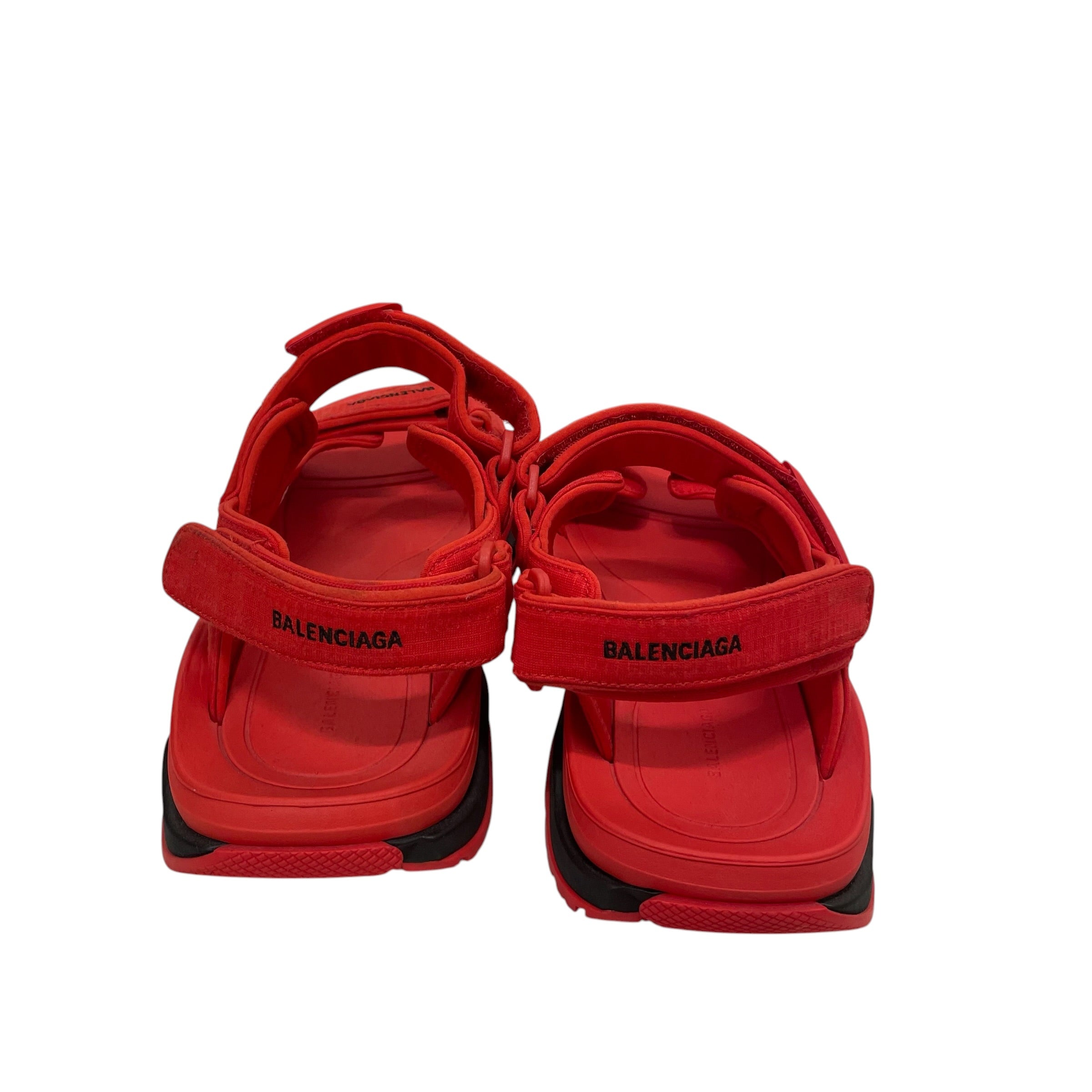 BALENCIAGA/Sandals/EU 43/Polyester/RED/VELCRO STRAP TOURIST view 5