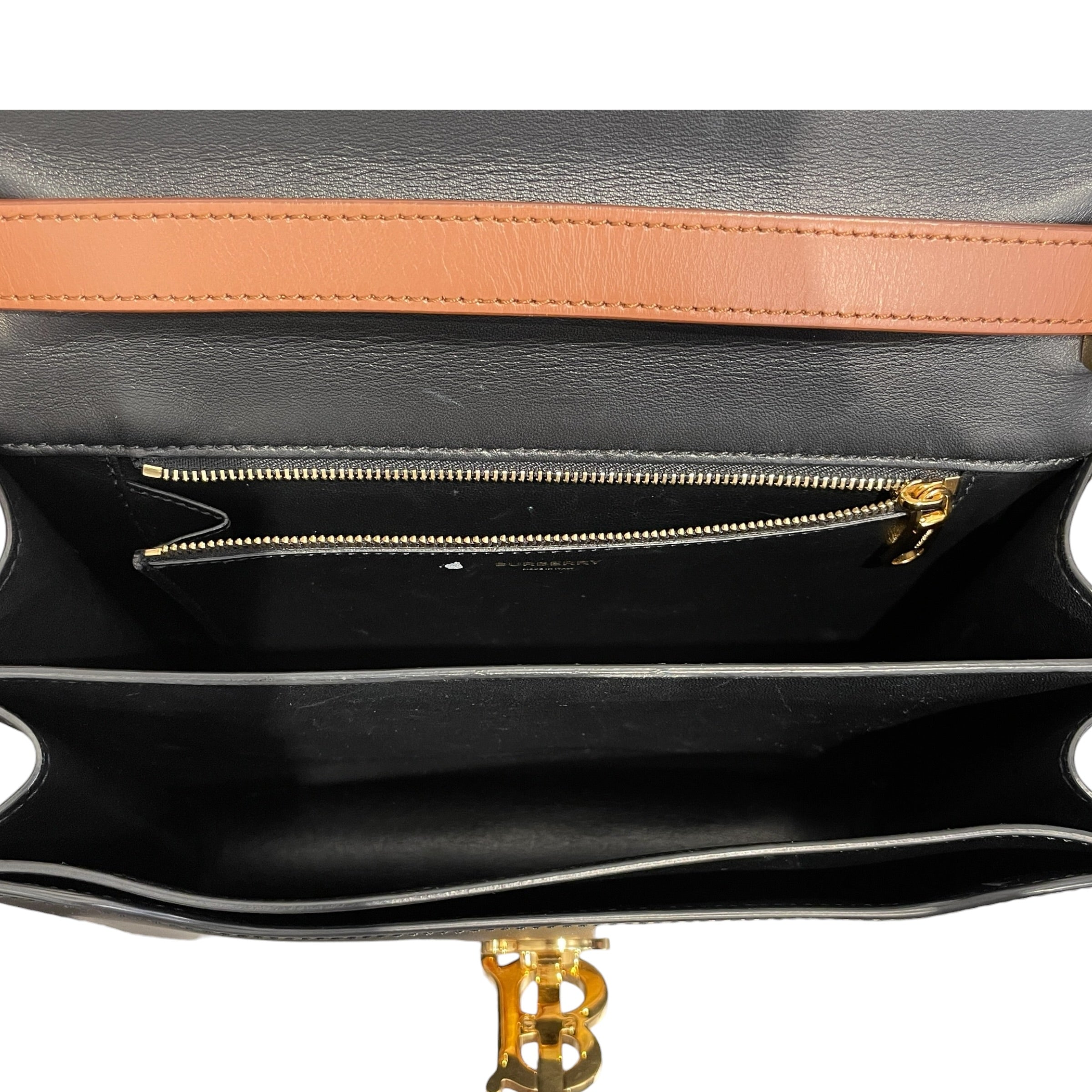 BURBERRY/Cross Body Bag/Leather/BLK/ view 4