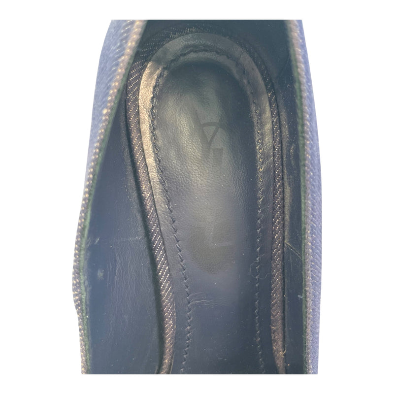 YVES SAINT LAURENT/Heels/EU 37.5/Denim/BLU/
