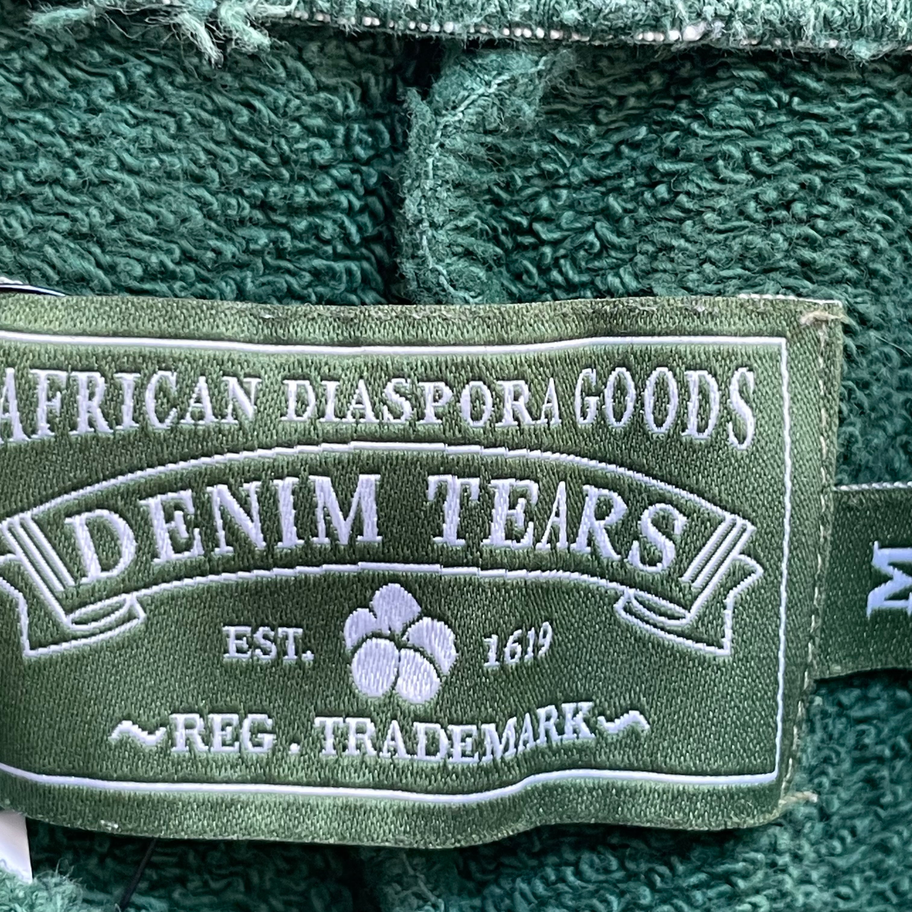DENIM TEARS/Pants/M/Cotton/GRN/GREEN SWEATPANTS view 4