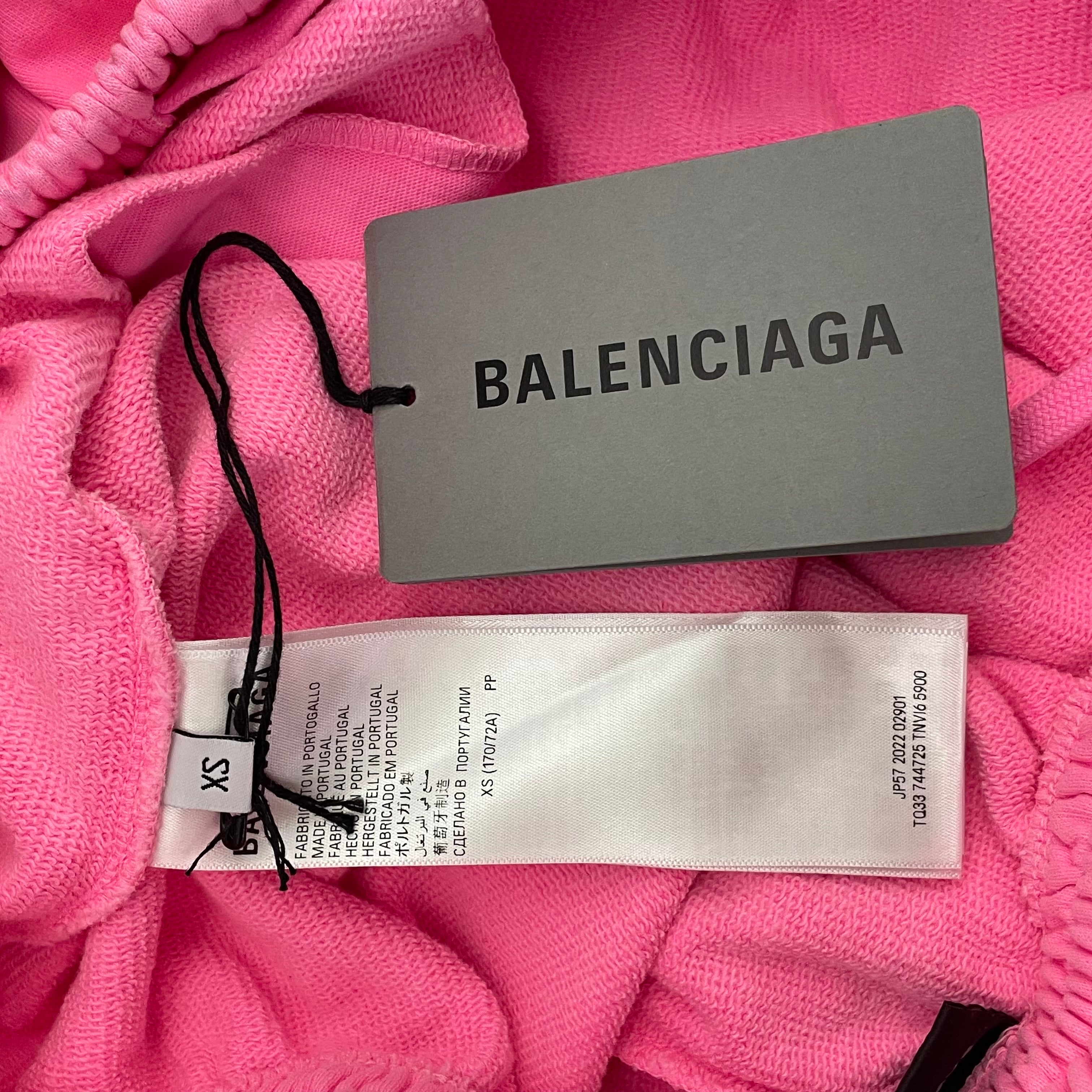 BALENCIAGA/Shorts/XS/Cotton/PNK/2022 MUDSHOW SWEAT MINI view 4