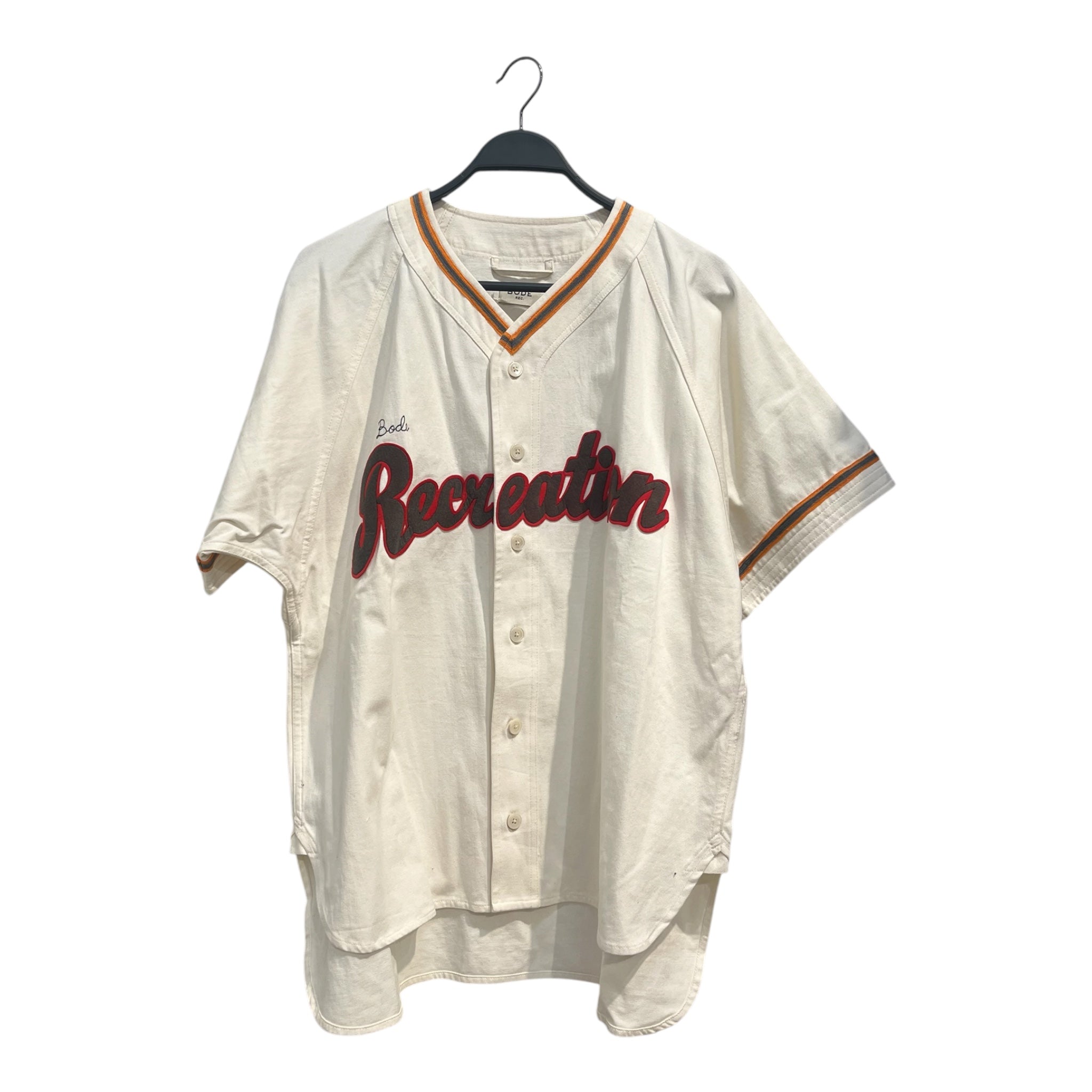 BODE/SS Shirt/XL/Cotton/CRM/BASEBALL JERSEY view 1