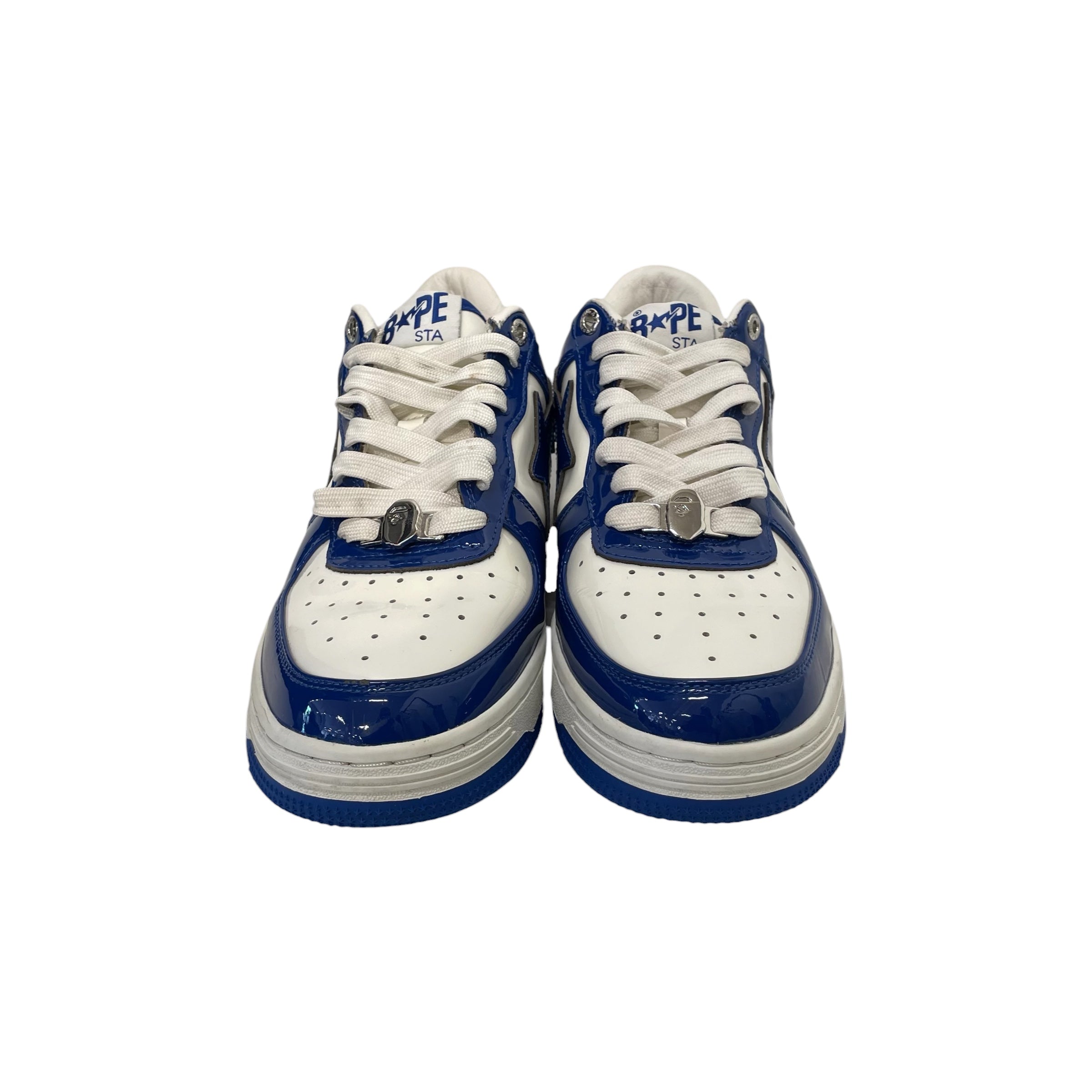 BAPE STA!/Low-Sneakers/US 8/BLU/Patent Leather #5 view 3