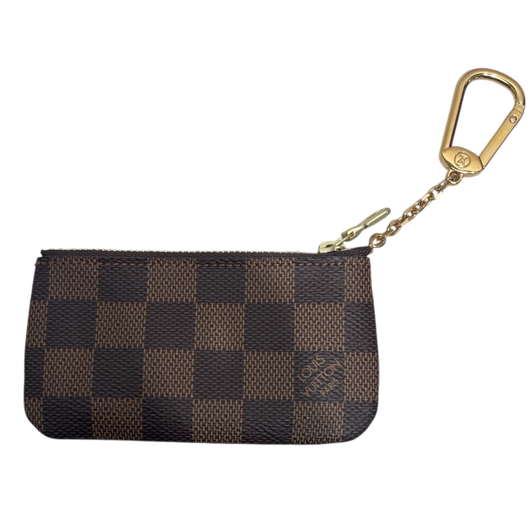 LOUIS VUITTON/Pouch/Leather/BRW/damier ebene key view 2