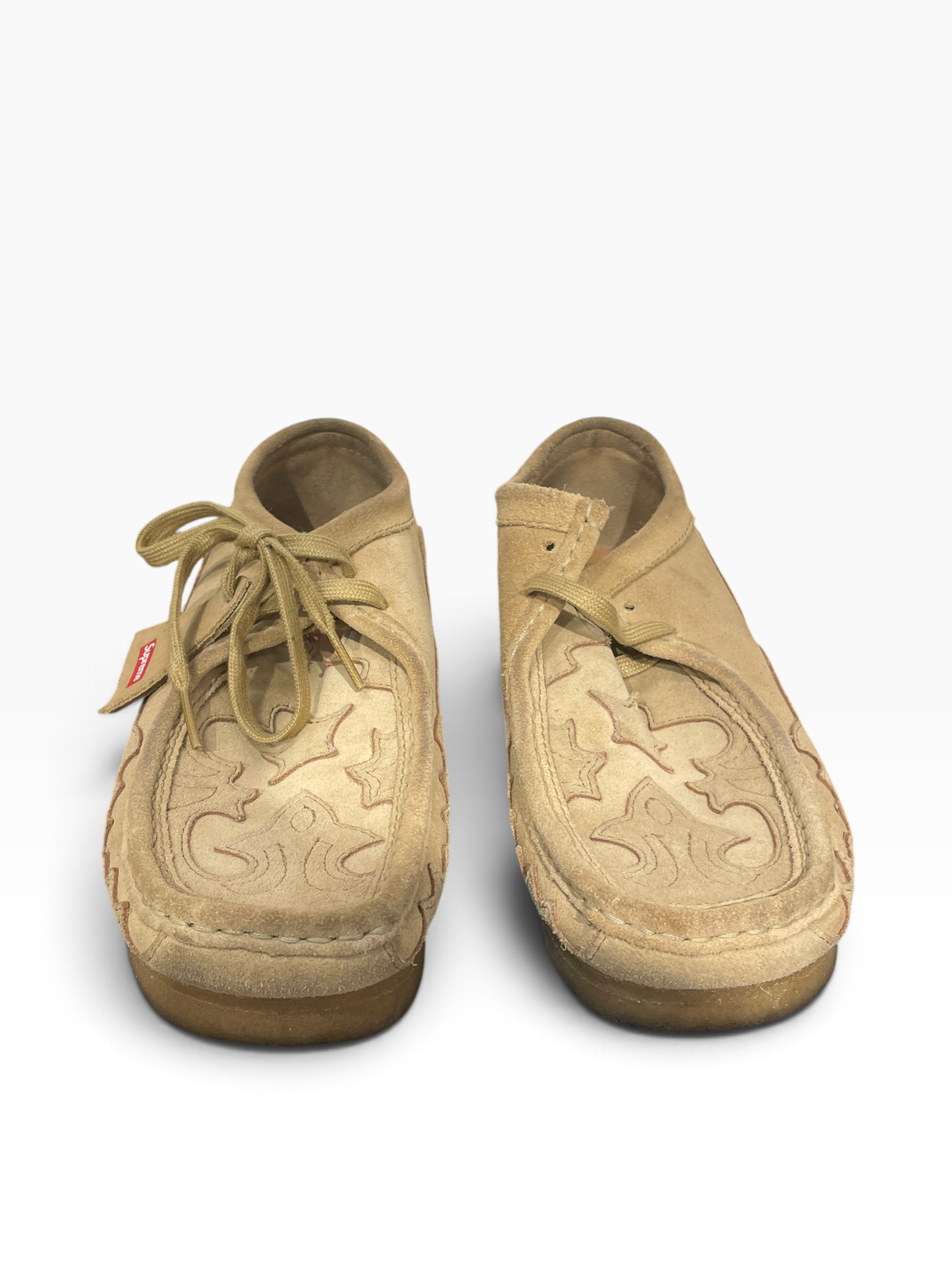 Supreme/Clarks/Loafers/US 9/Suede/BEG/WALLABEE WESTERN view 3