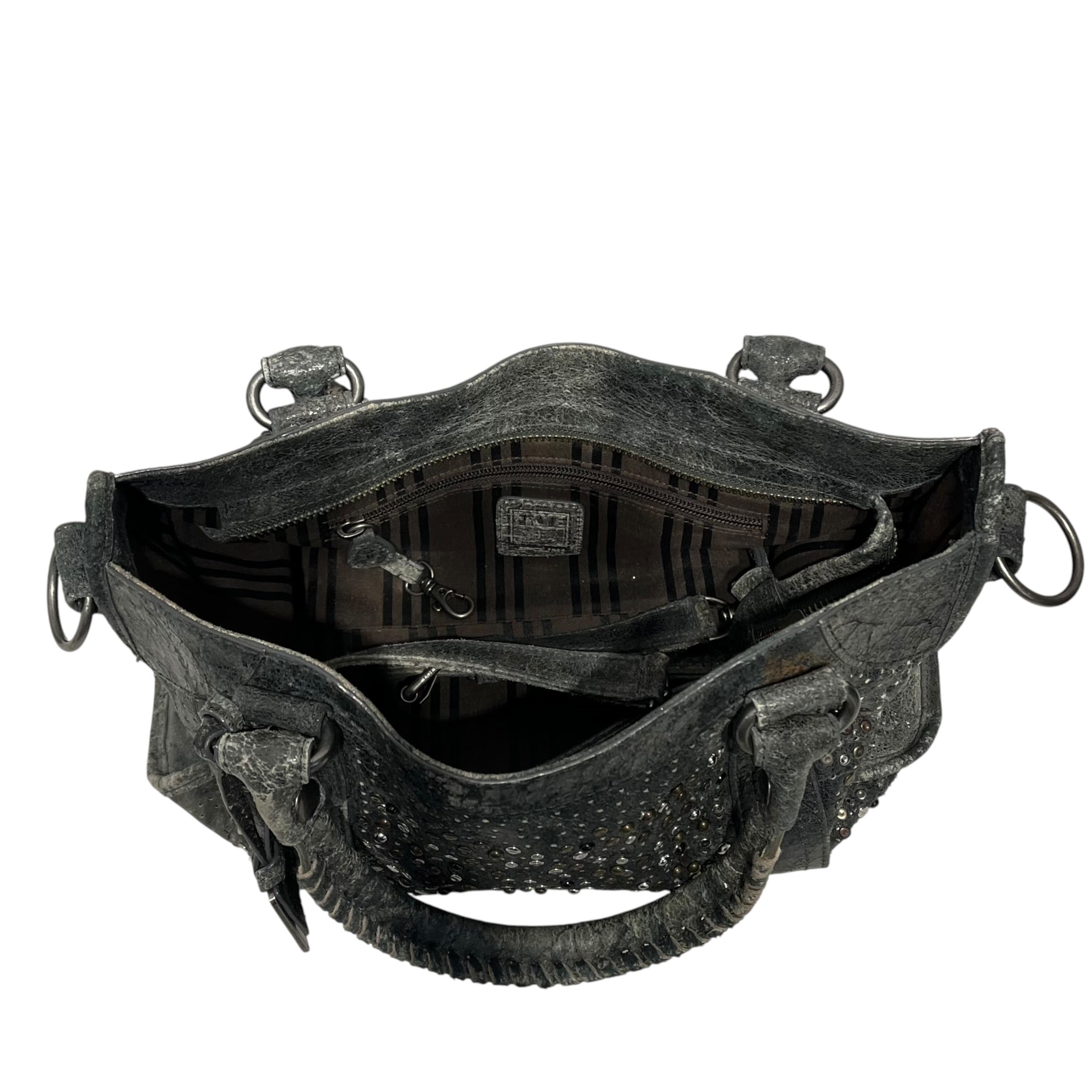 FRYE/Tote Bag/Leather/GRY/Studded Deborah Hobo Bag view 6