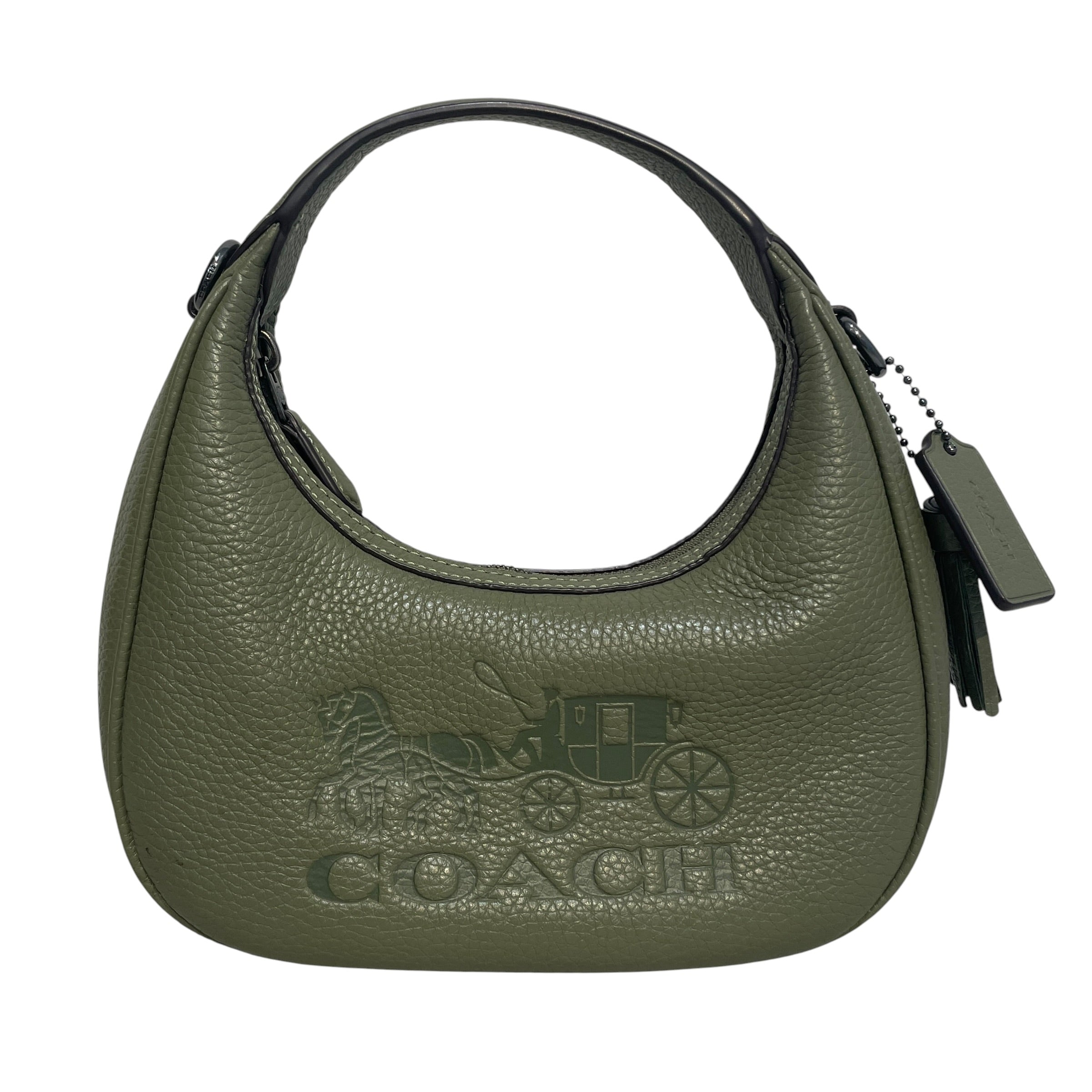COACH/Hand Bag/Leather/GRN/Carmen Mini Pebble Leather view 1
