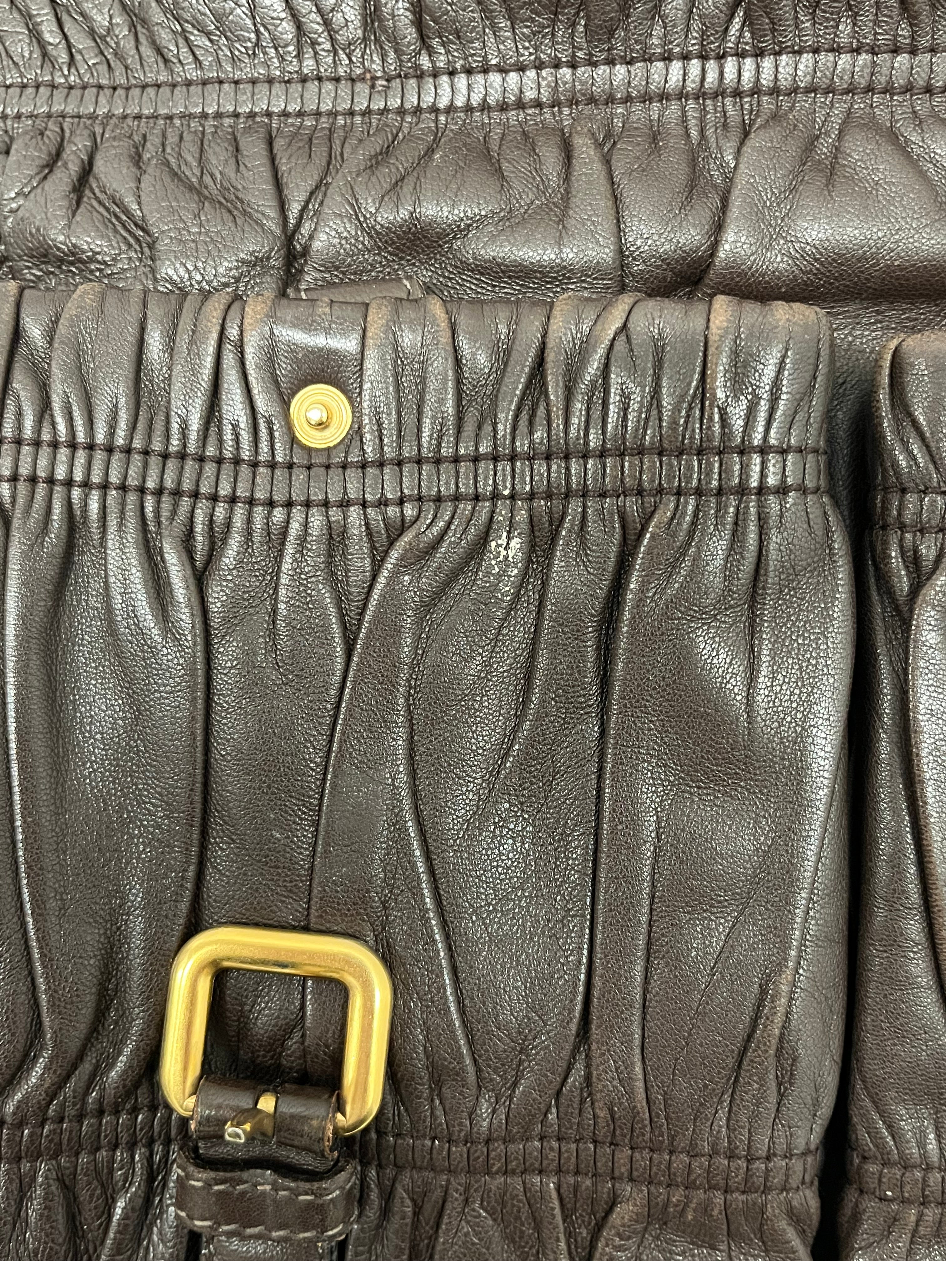 PRADA/Cross Body Bag/Leather/BRW/50 view 6