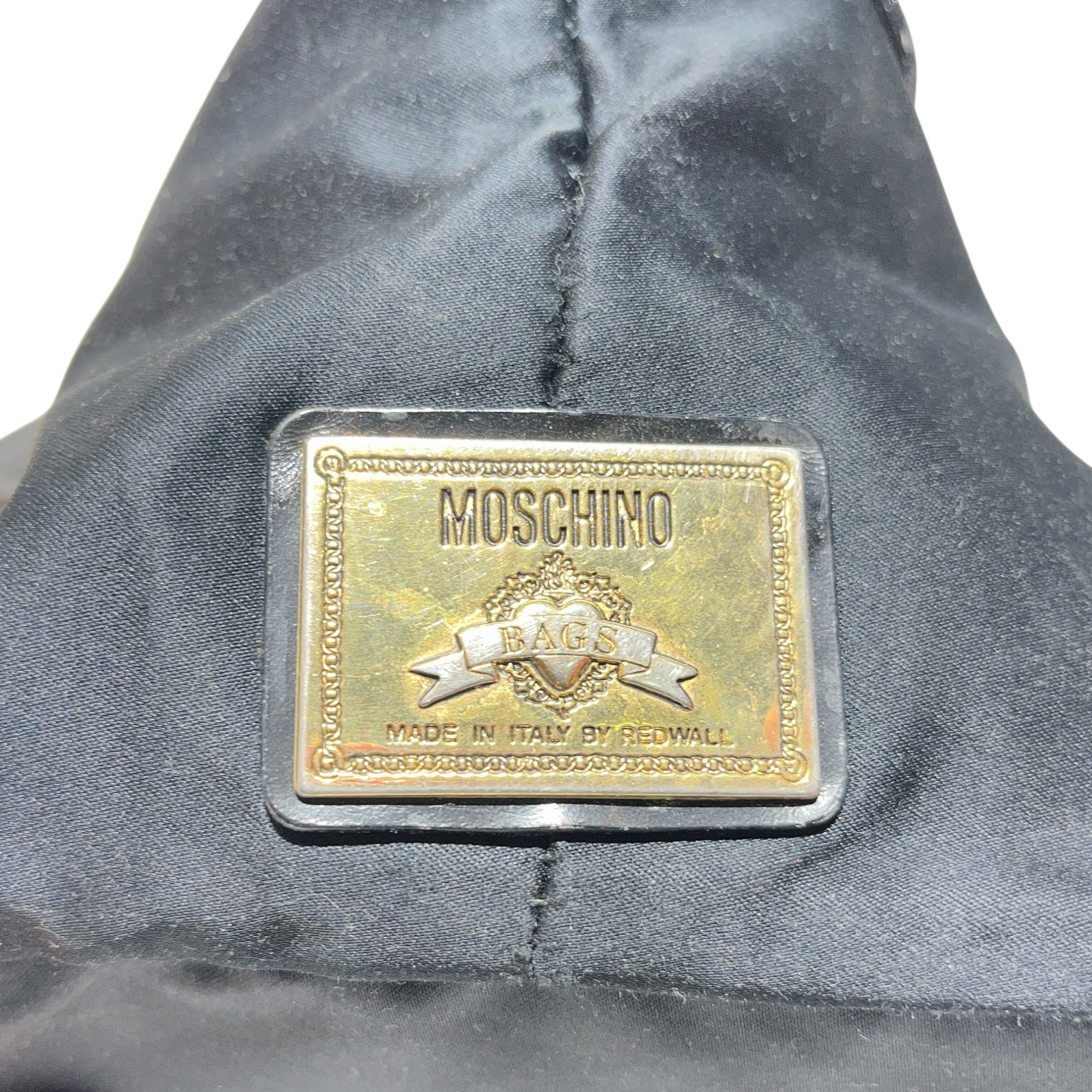 MOSCHINO/Hand Bag/Nylon/BLK/Peace Love A Smiley Gold view 4