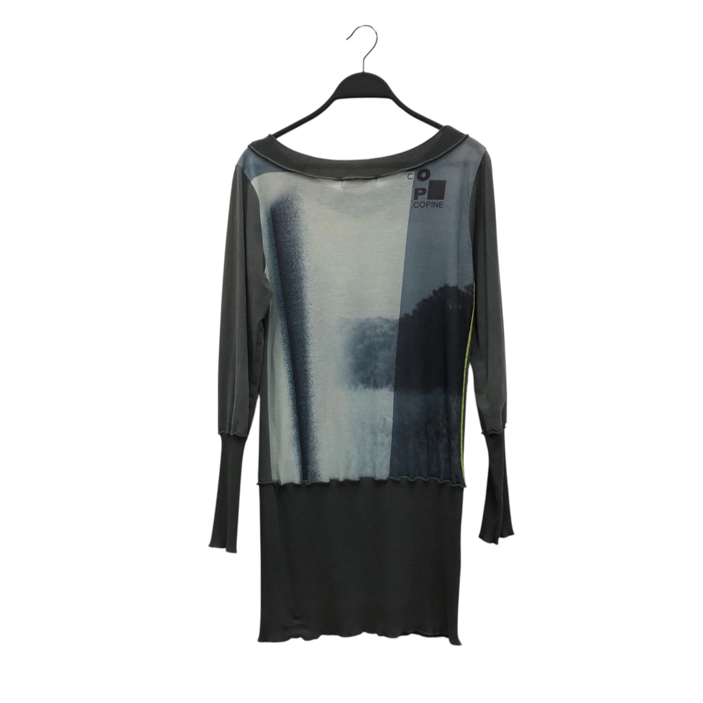 cop.copine/Sweatshirt/All Over Print/Cotton/GRY/blue grey green view 2