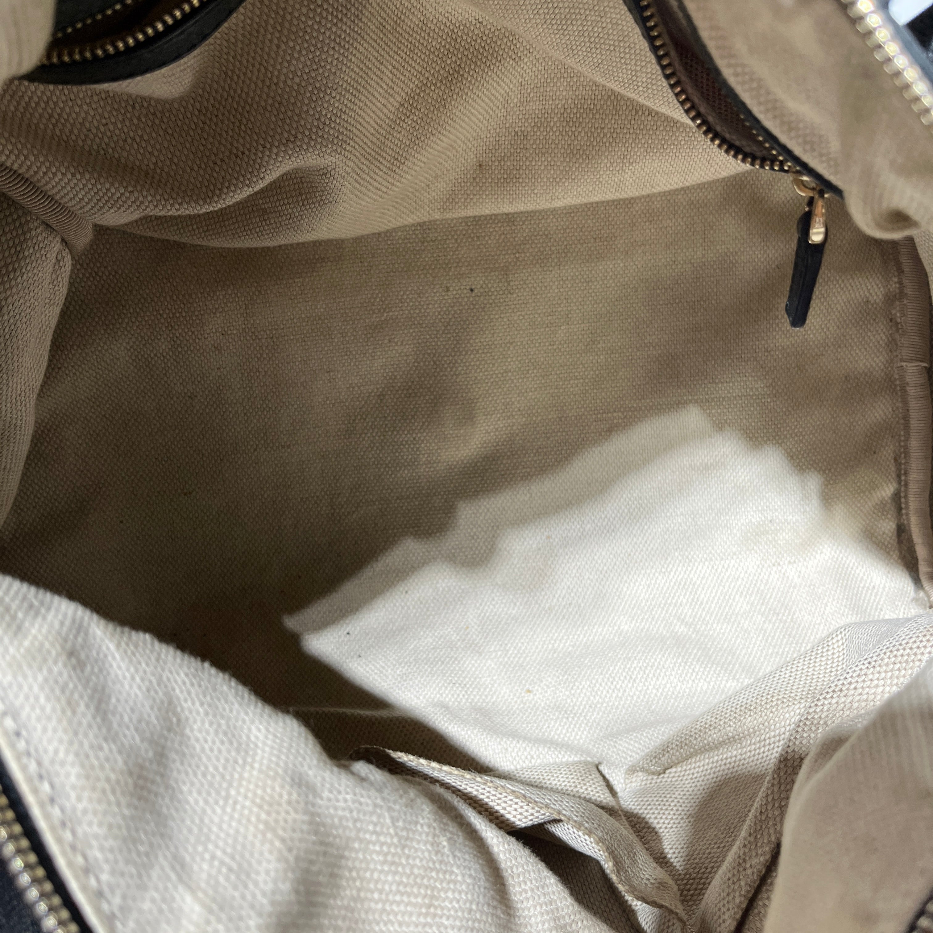 GUCCI/Boston Bag/Leather/BLK/Soho pebbled calfskin view 5