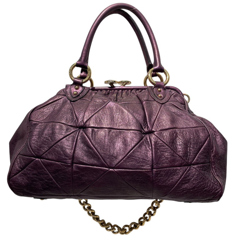 MARC JACOBS/Cross Body Bag/Leather/PPL/Quilted Stam Bag