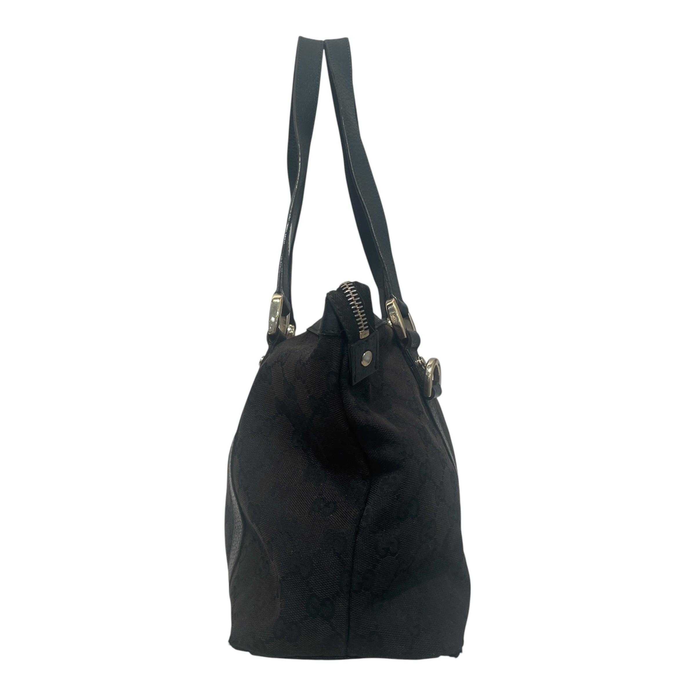 GUCCI/Hand Bag/Monogram/Cotton/BLK/Abbey Tote view 5