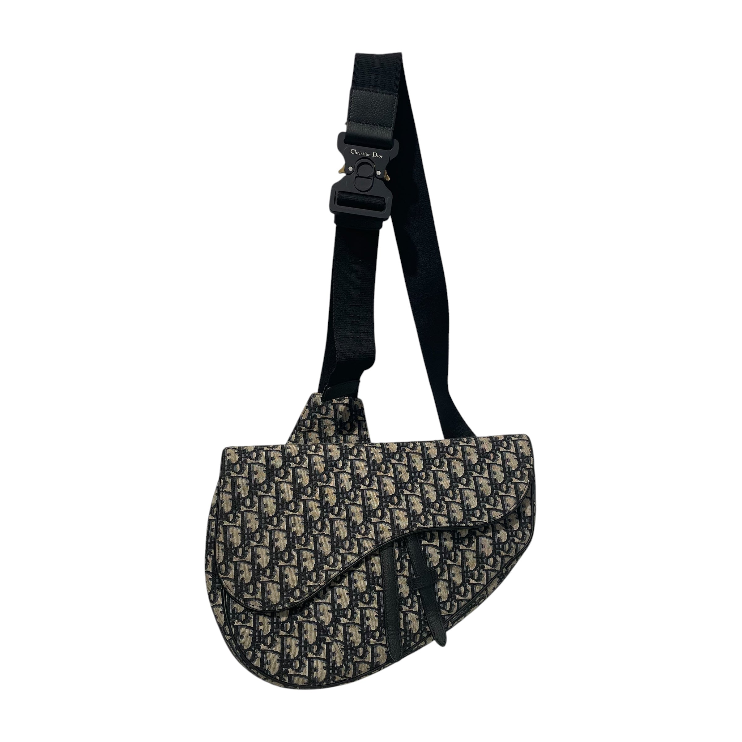 Christian Dior/Cross Body Bag/Monogram/Cotton/NVY/11-BO-1220 view 2