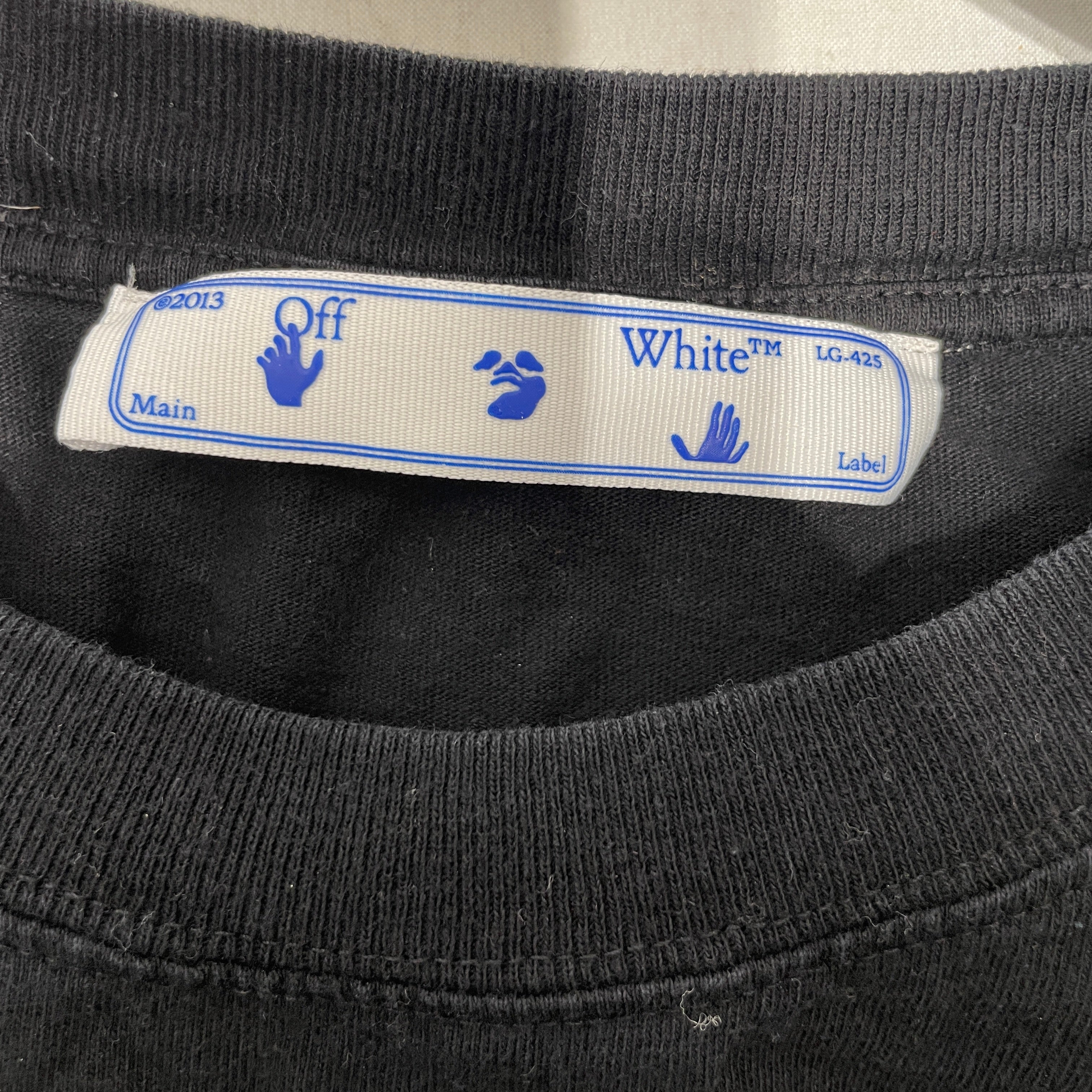 OFF-WHITE/T-Shirt/Cotton/BLK/ view 3