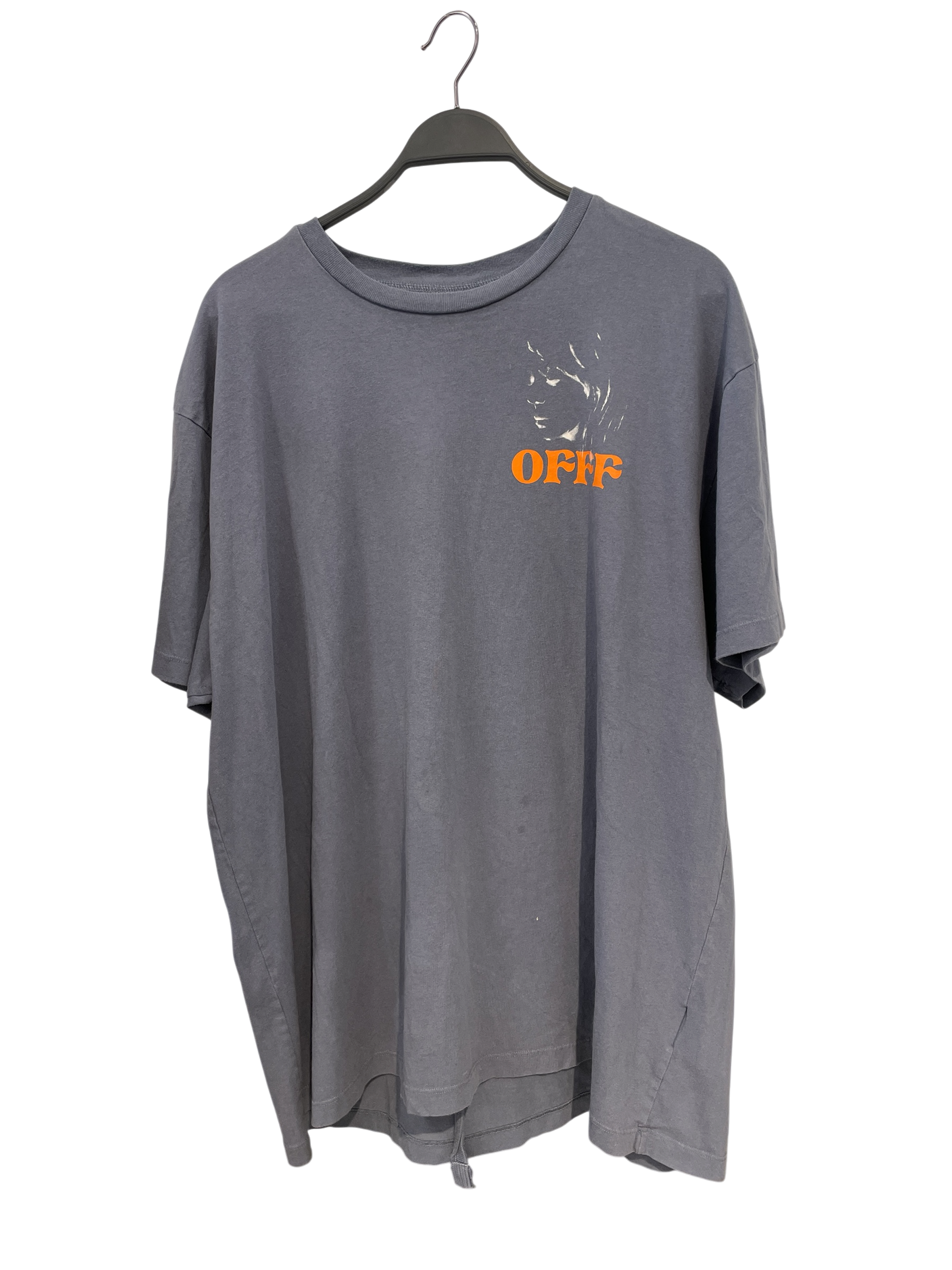 OFF-WHITE/T-Shirt/L/Cotton/BLU/"Beige" view 1