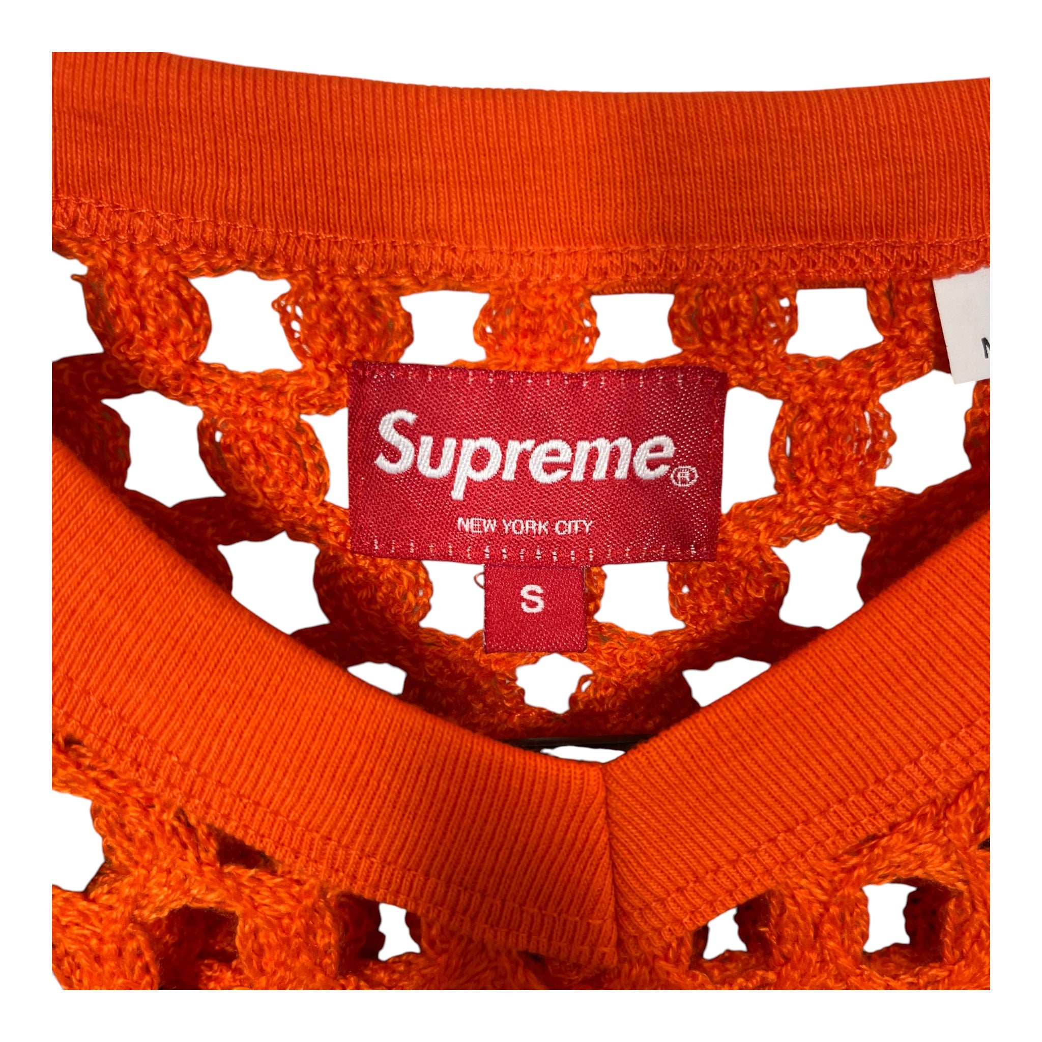 Supreme/SS Shirt/S/Acrylic/ORN/Stripe/CROCHET JERSEY view 3