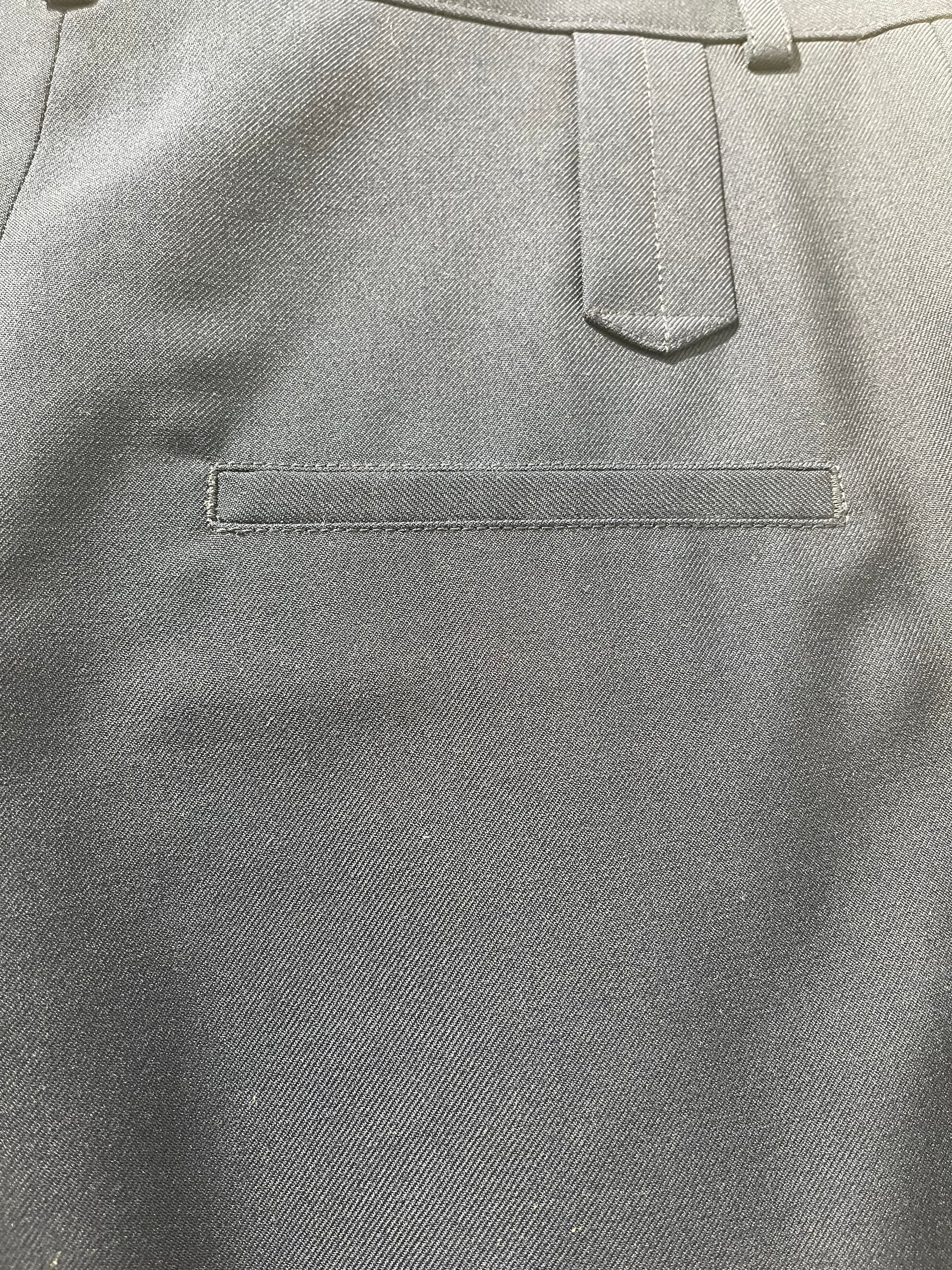 BALENCIAGA/Pants/46/Wool/NVY/SMALL FRONT POCKET FLAT FRONT view 7
