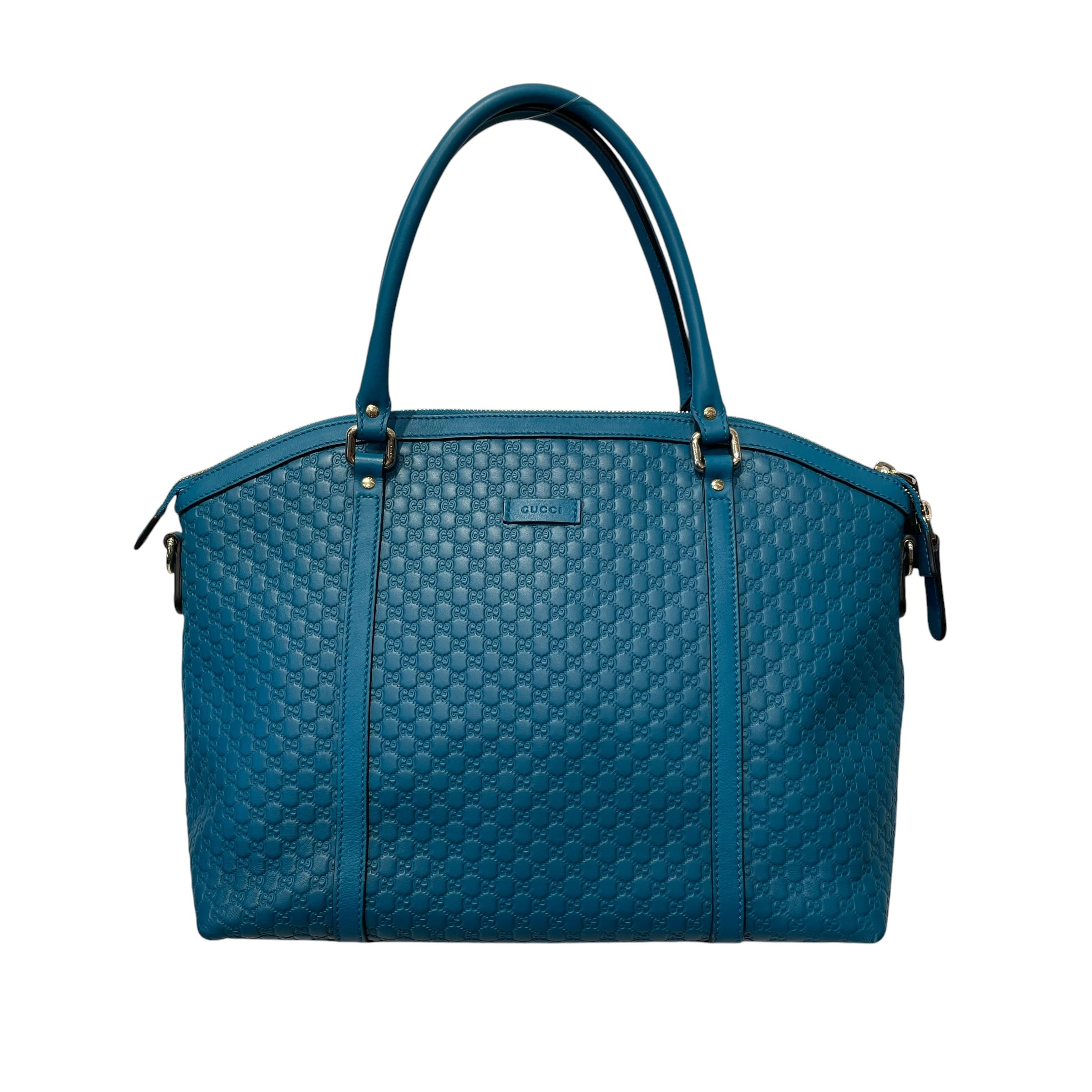 GUCCI/Bag/Monogram/Leather/BLU/microguccissima view 1