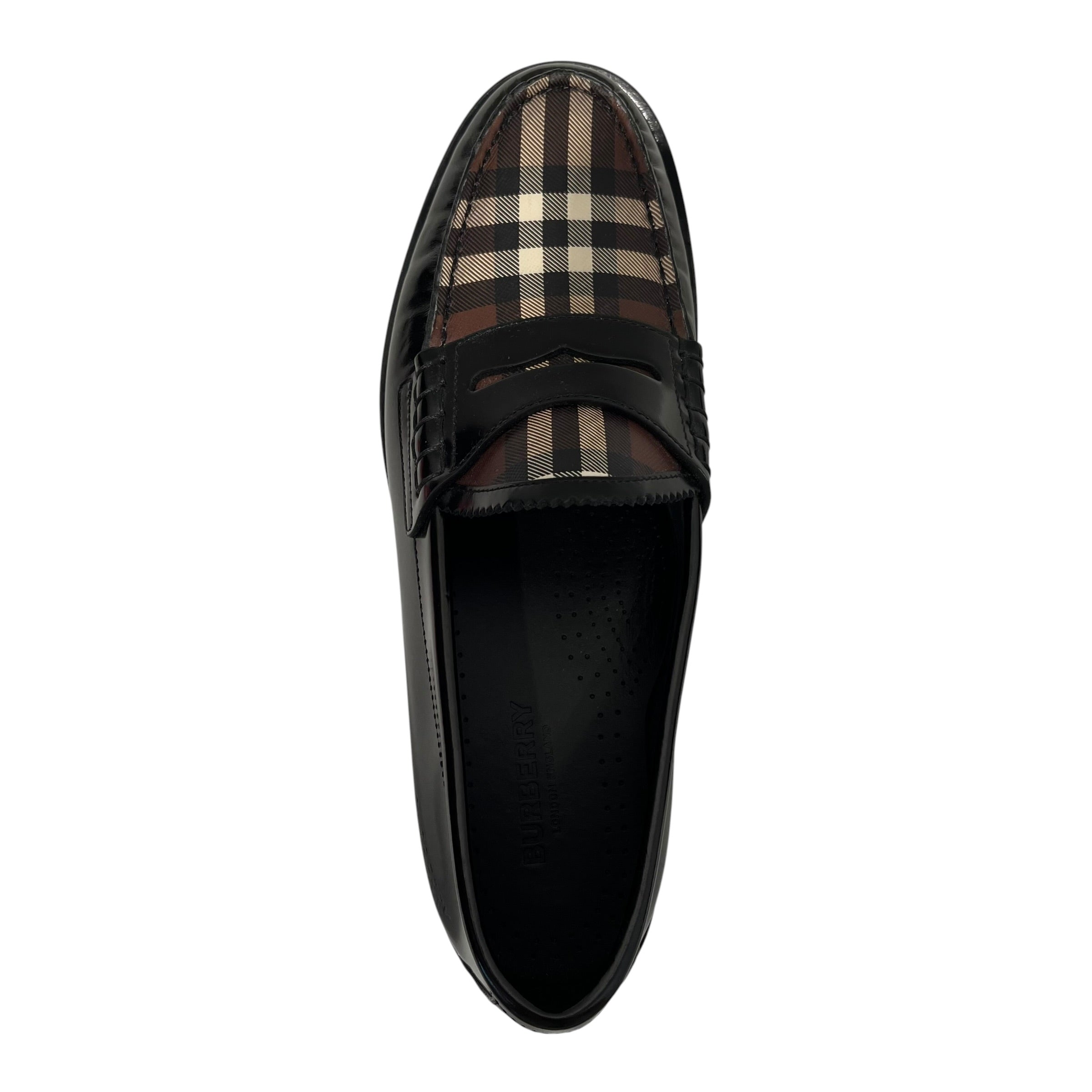 BURBERRY LONDON/Loafers/EU 39.5/Leather/BLK/ view 3