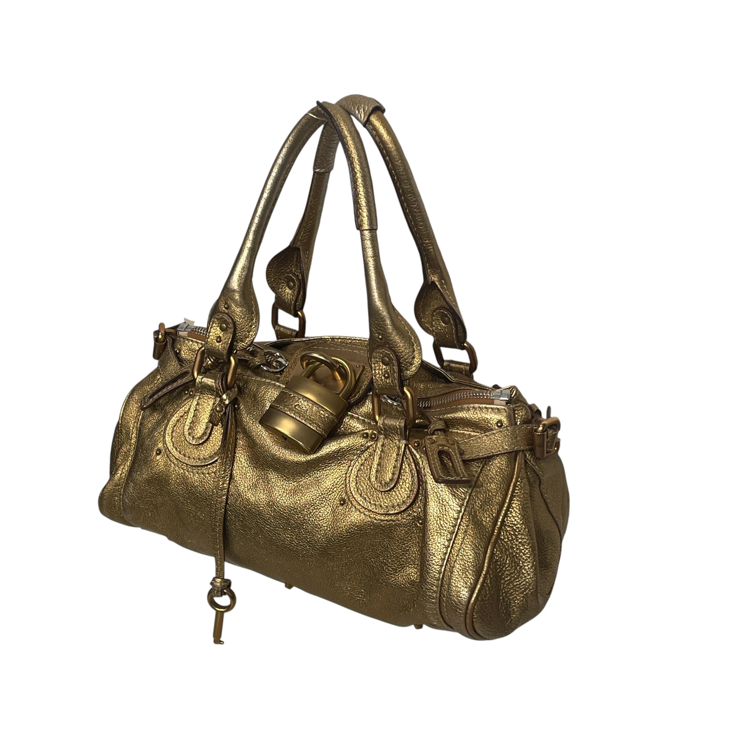 Chloe/Bag/Leather/GLD/PADDINGTON/GOLD ALLOVER view 2