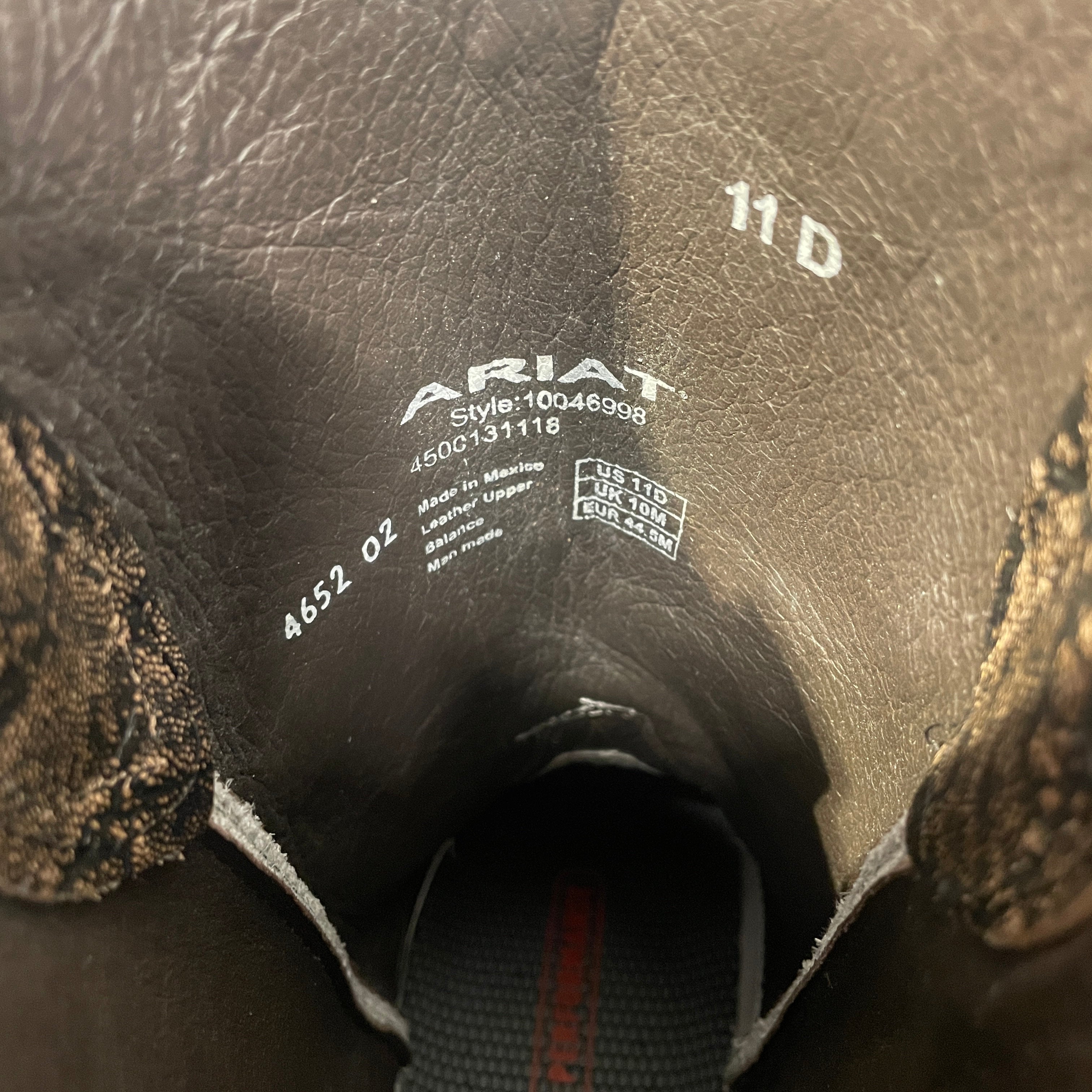 ARIAT/Cowboy Boots/US 11/All Over Print/Leather/BRW/ view 3