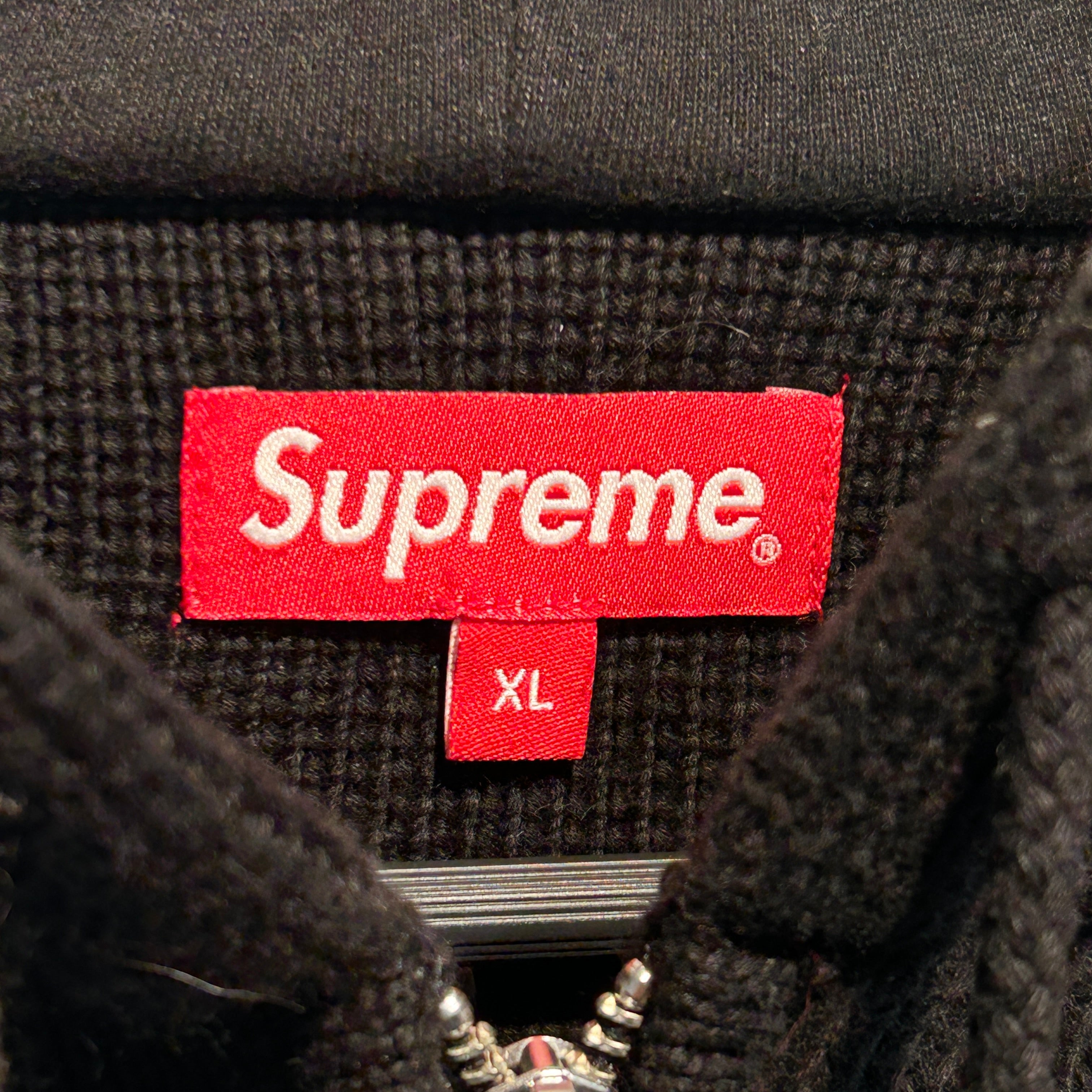 Supreme/Zip Up Hoodie/XL/Cotton/BLK/Knit Sport ZIp Up view 3