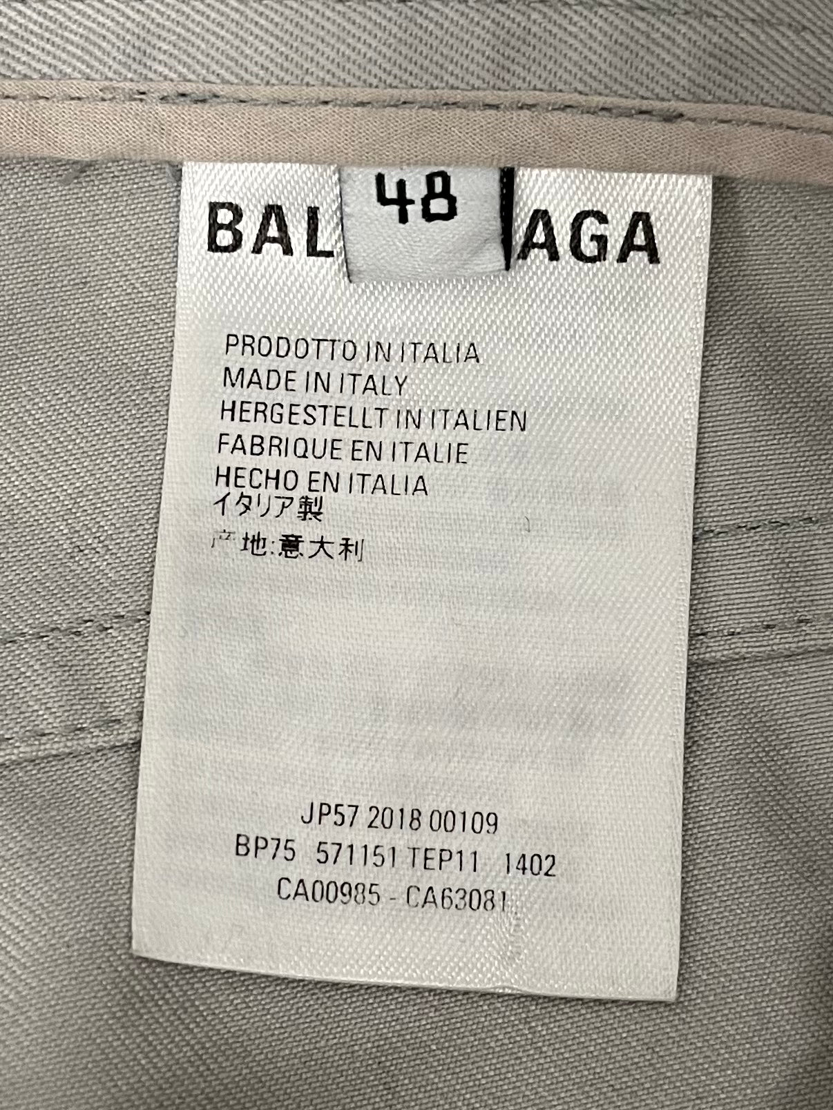 BALENCIAGA/Pants/48/Cotton/GRY/Chino/LIGHT GREY TWILL BAGGY PANT view 4