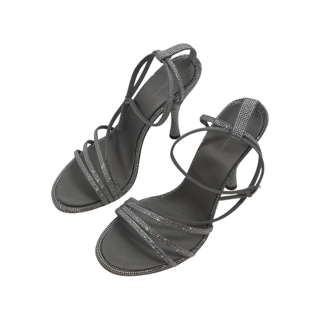 Salvatore Ferragamo/Heels/US 9/Leather/SLV/CRYSTAL SLINGBACK\RHINESTONE view 1