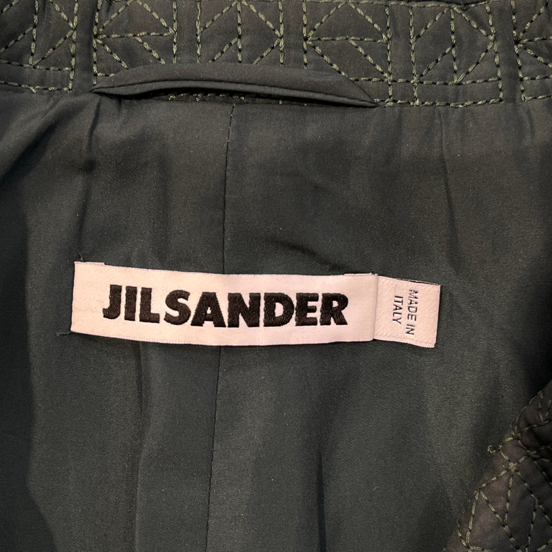 JIL SANDER/Jacket/40/Polyester/GRN/ALL OVER EMBROIDERY