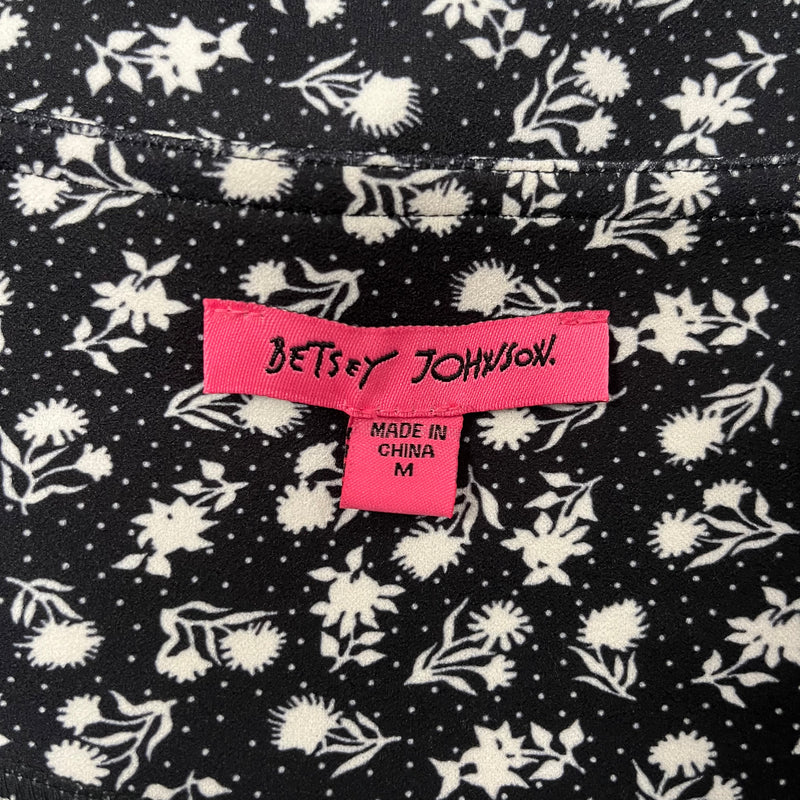 BETSEY JOHNSON/Dress/S/Cotton/BLK/